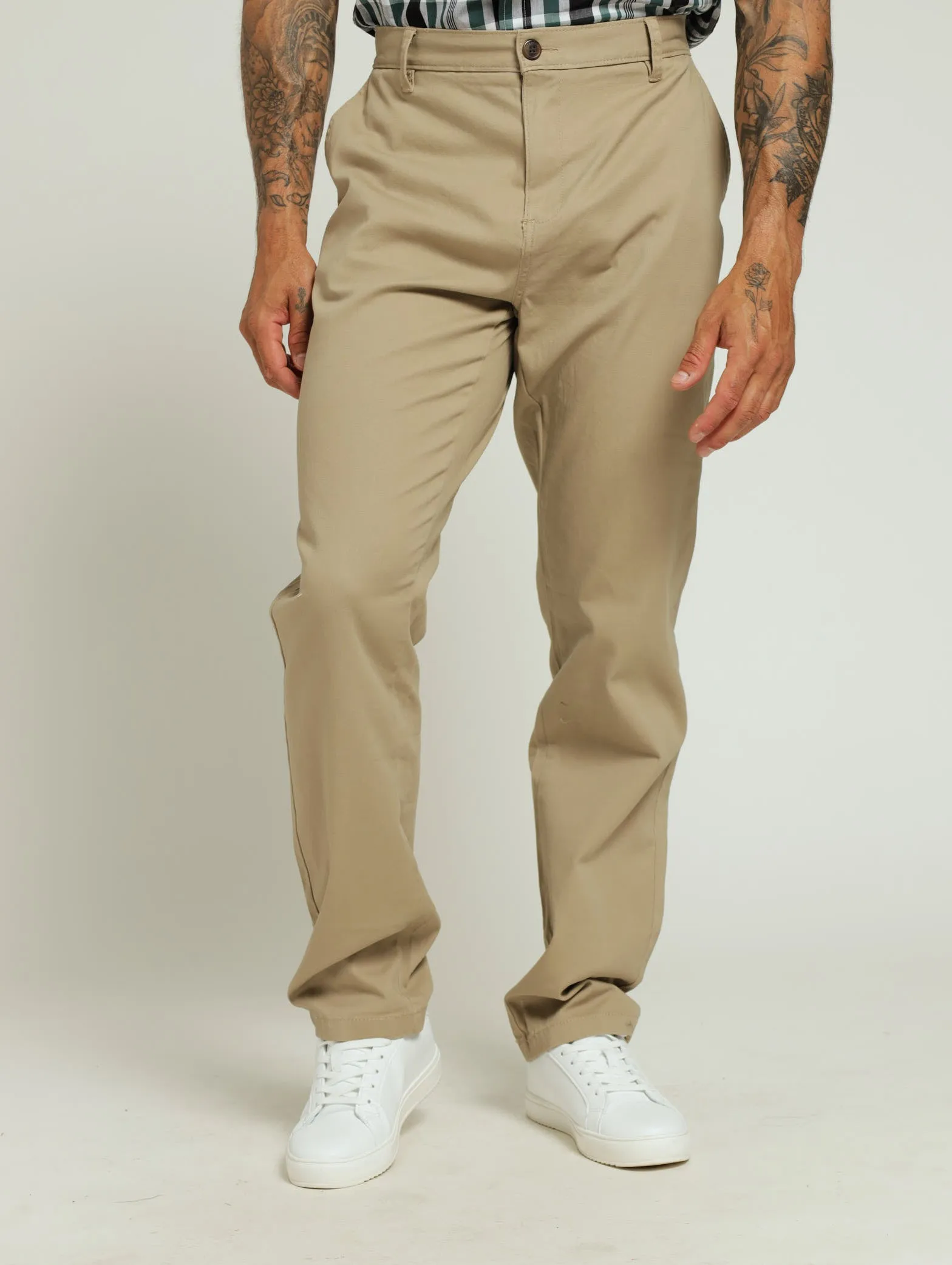 Basic Fit Chino - Stone sold by Edgars