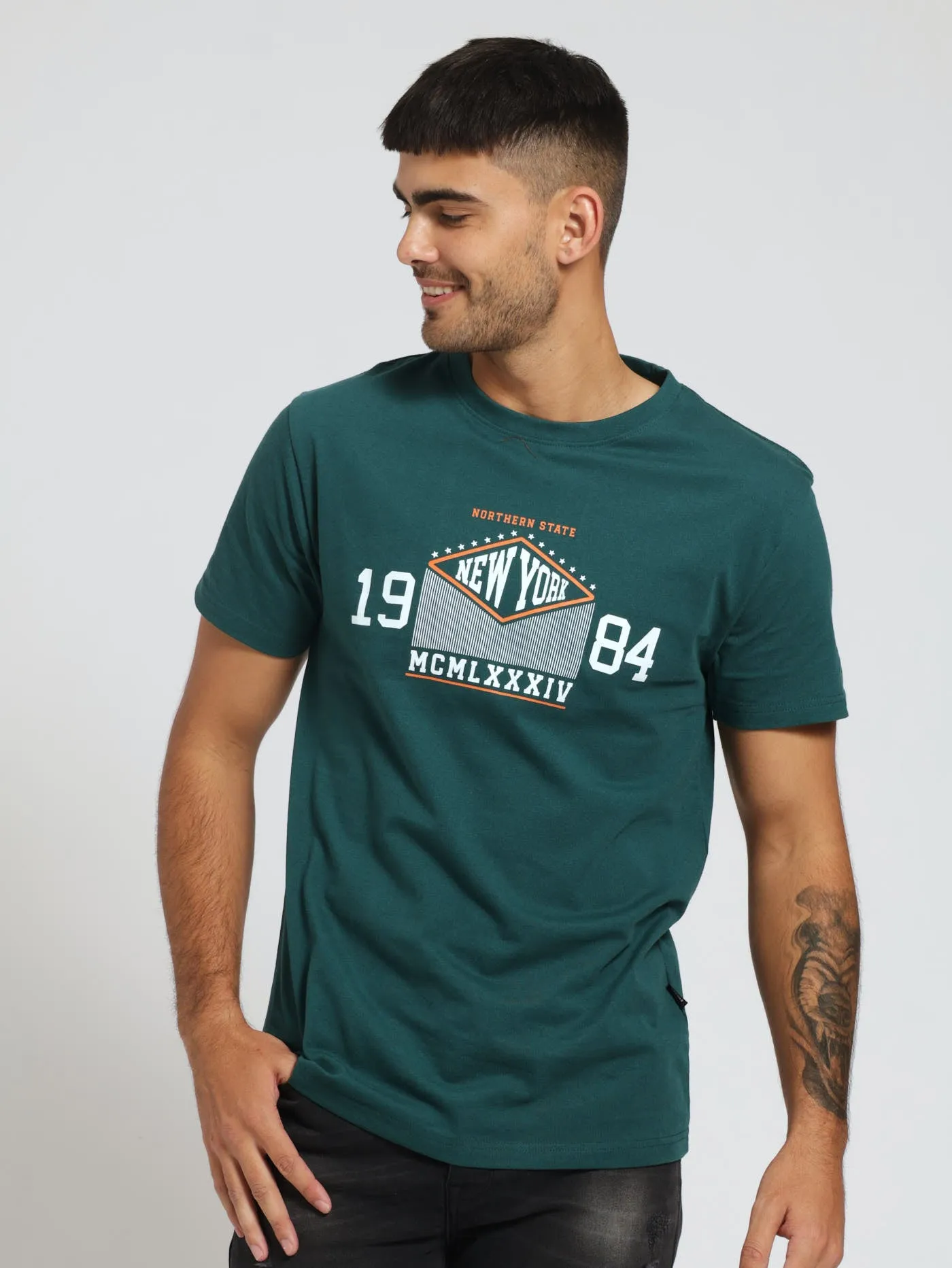 Basic Print Tee - Bottle sold by Edgars