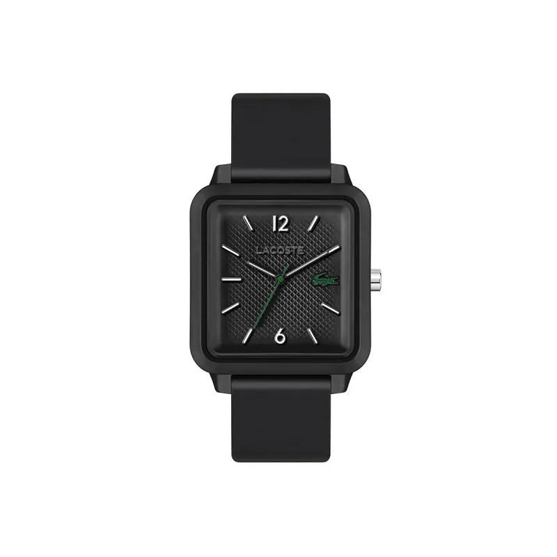 Lacoste Black Watch Case With Black Silicone Strap sold by Edgars