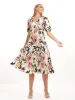 Ladies Volume Sleeve Tiered Maxi Dress - Floral sold by Edgars