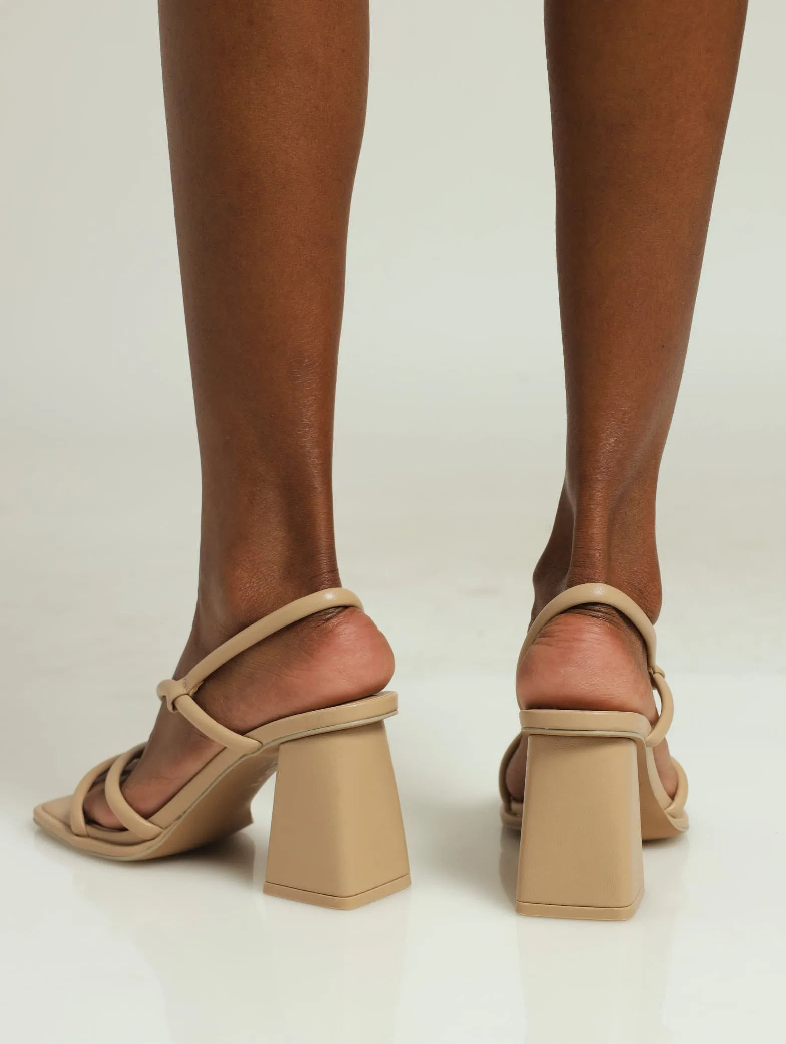 Luxe Multi Strap Block Heel - Beige sold by Edgars product image thumbnail 3