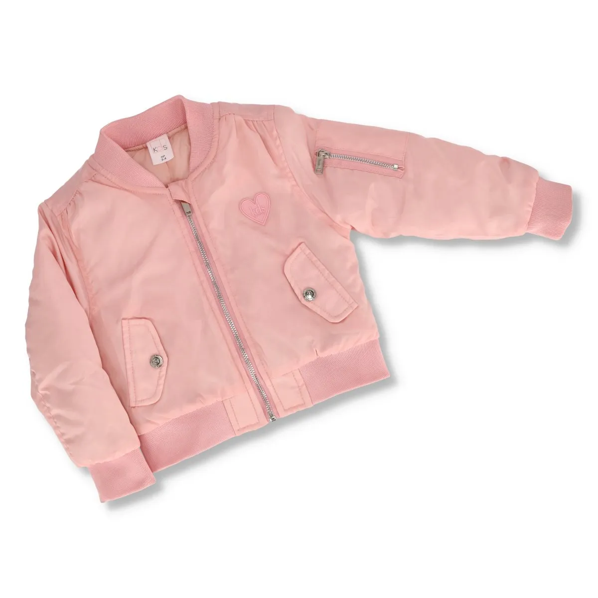 Pre-Girls Bomber Jacket - Pink sold by Edgars