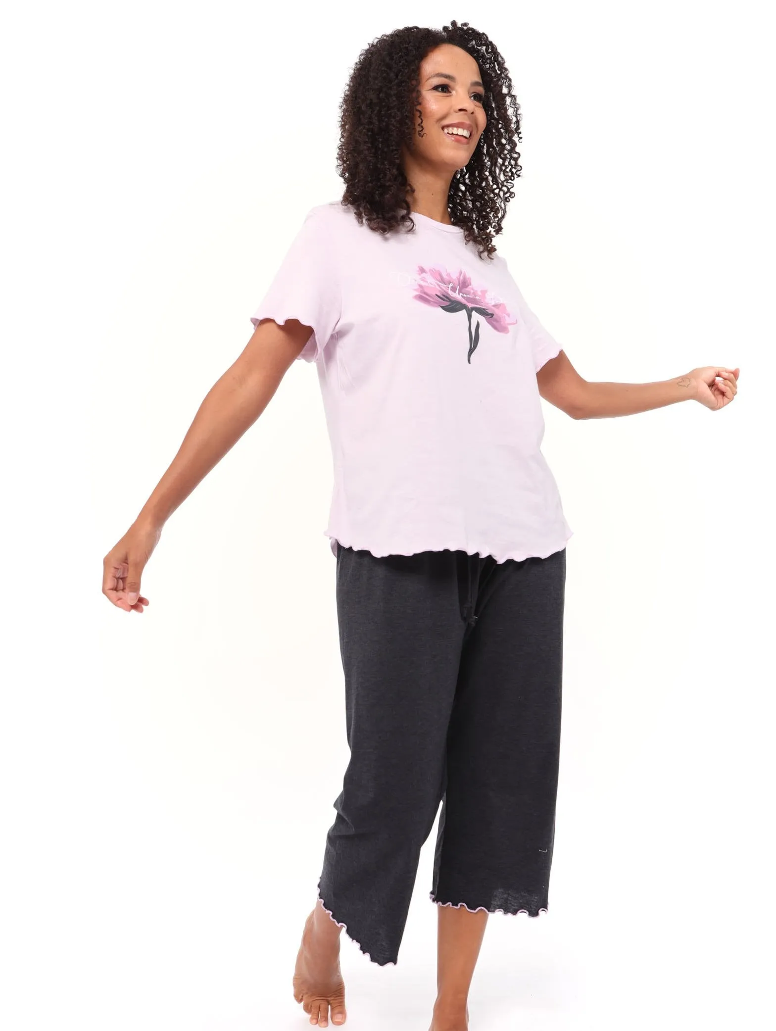 Ladies Classic Carnation PJ Set sold by Edgars