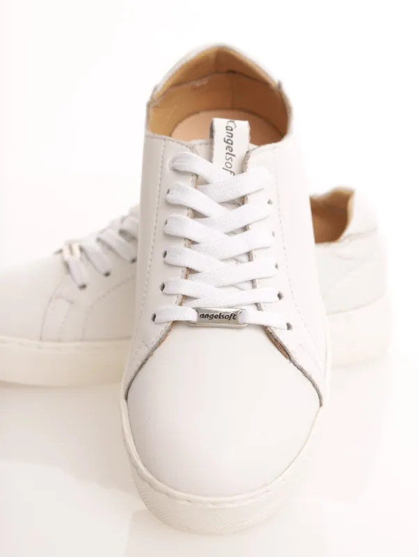 Ladies Cindy Leather Lace-Up Tekkie - White sold by Edgars