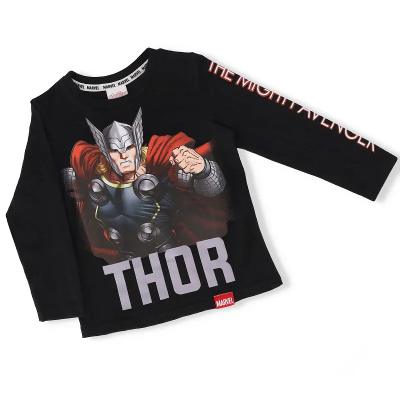 Pre-Boys Long Sleeve Thor Tee - Black sold by Edgars