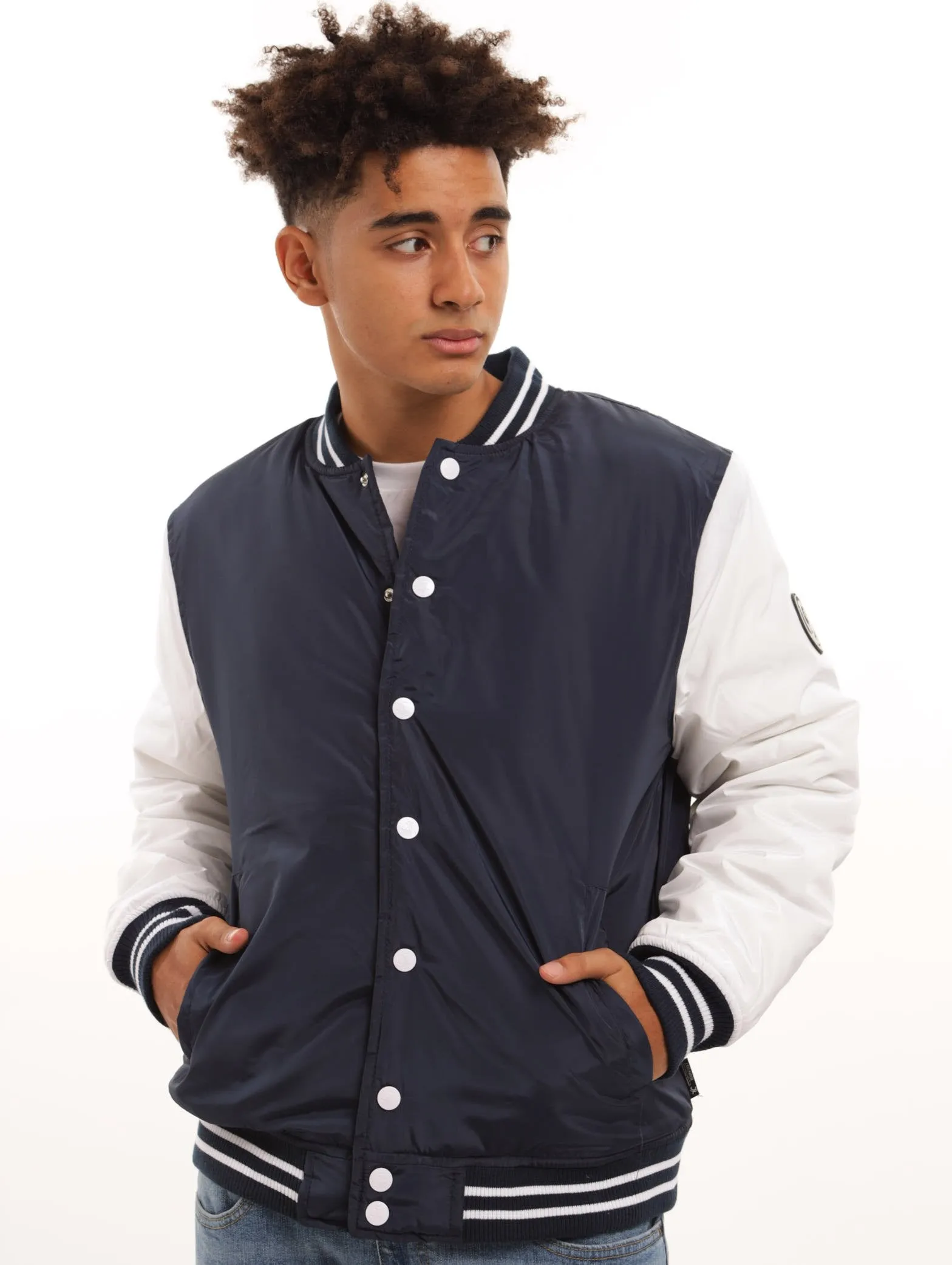 Men's Varsity Jacket - Navy sold by Edgars