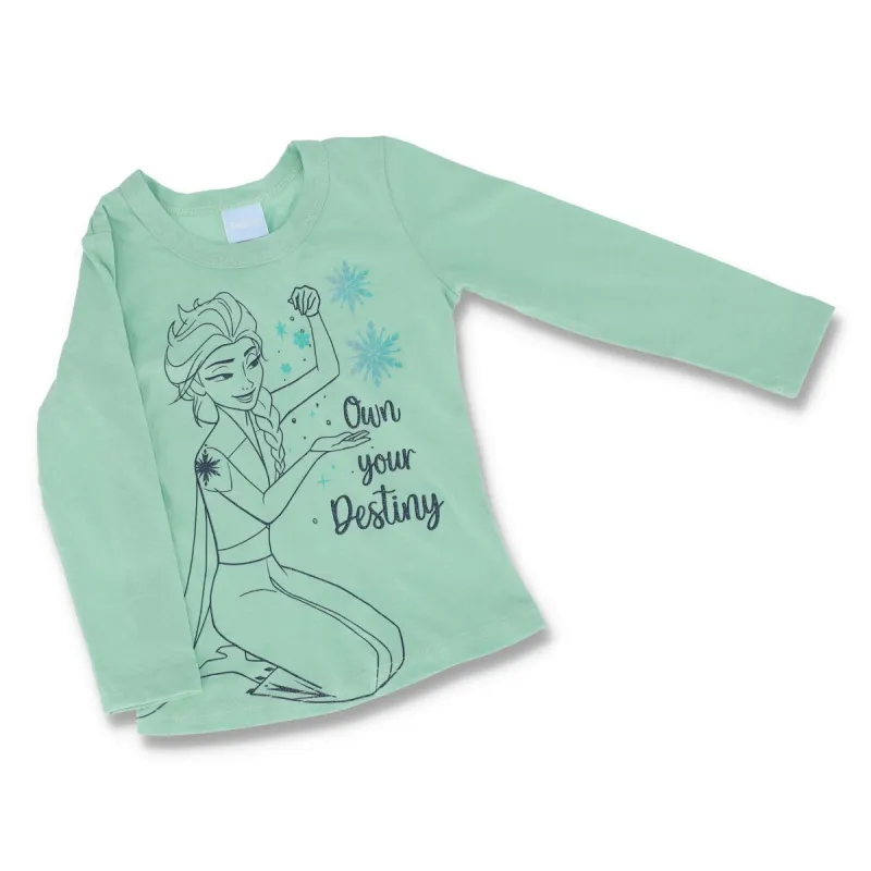 Pre-Girls Frozen Long Sleeve Tee - Mint sold by Edgars