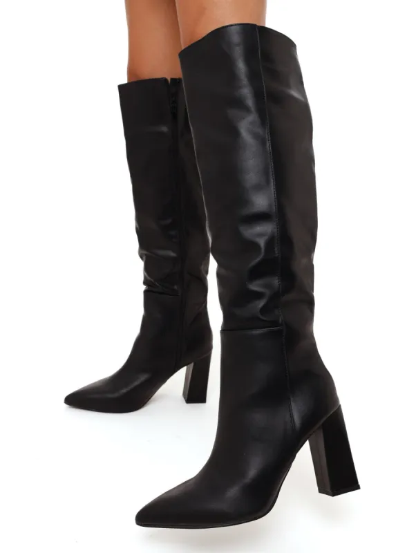 Ladies Classic Knee-High Boot - Black sold by Edgars