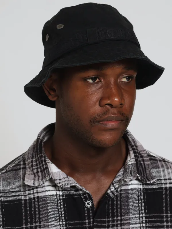 Basic Bucket Hat - Black sold by Edgars 