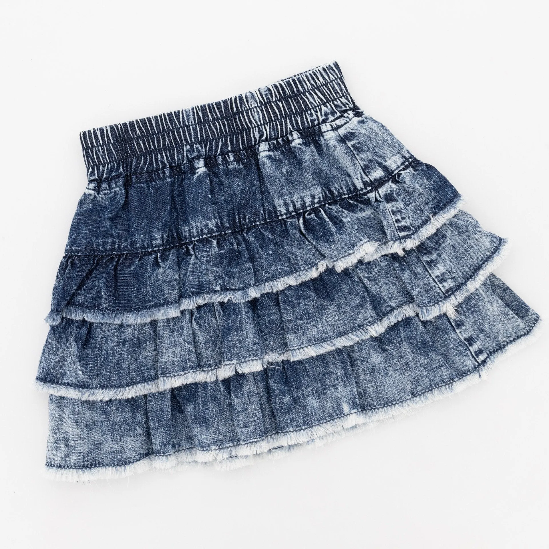 Pre-Girls Acid Wash Denim Skirt sold by Edgars