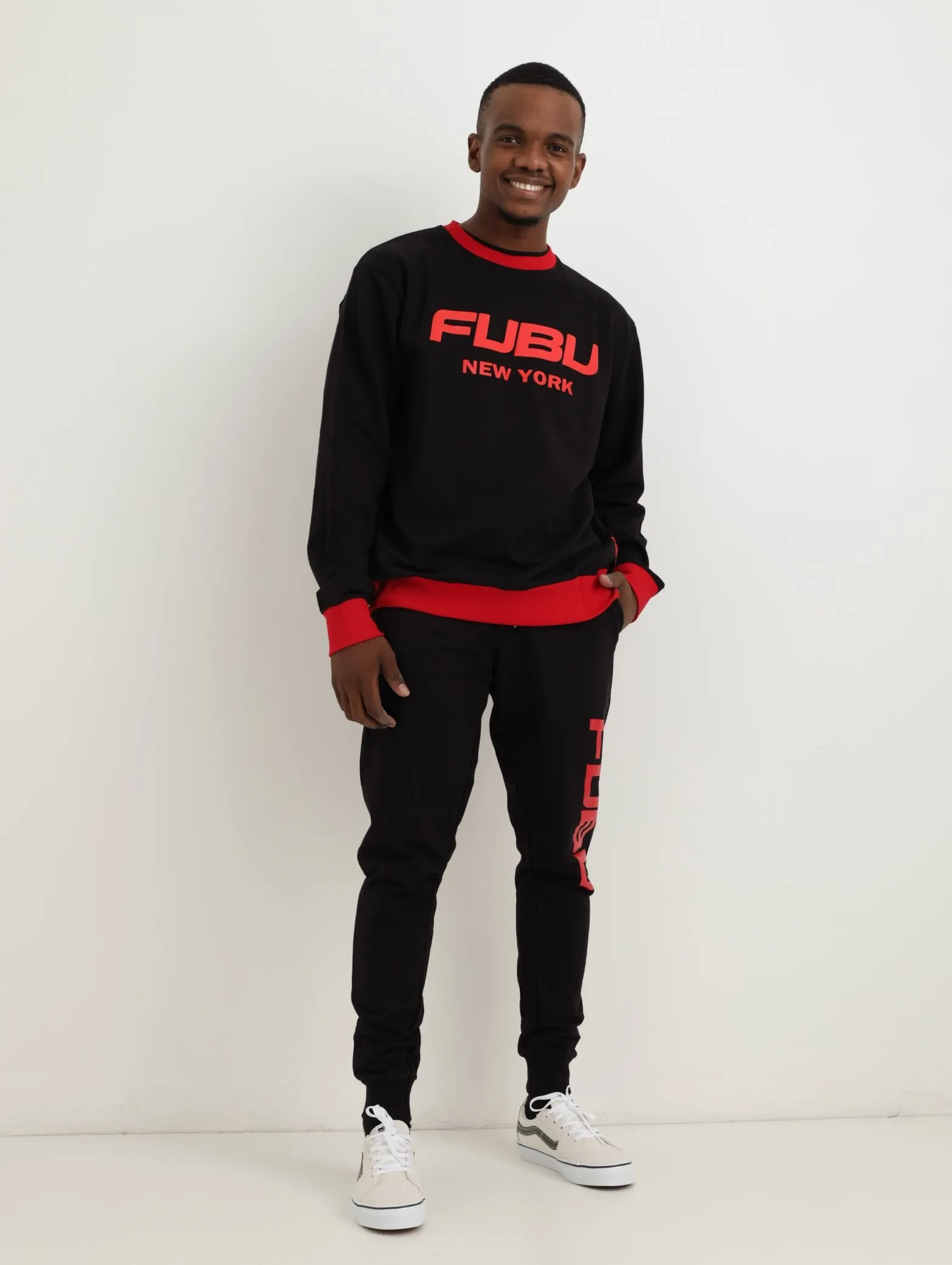 Men's Langston Sweater - Red/Black sold by Edgars