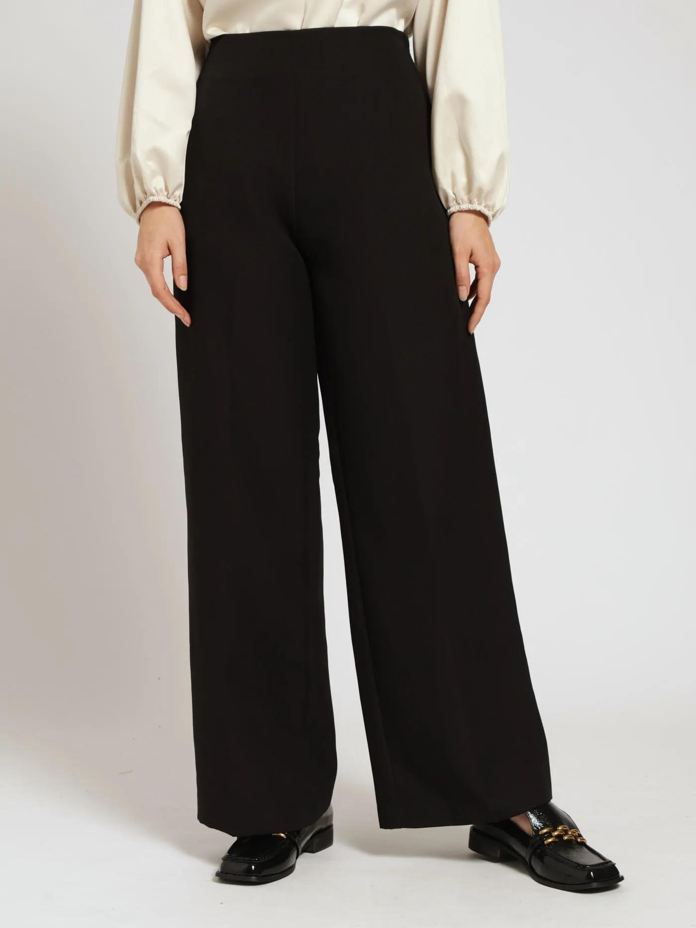 Classic Wide Leg Pants - Black sold by Edgars