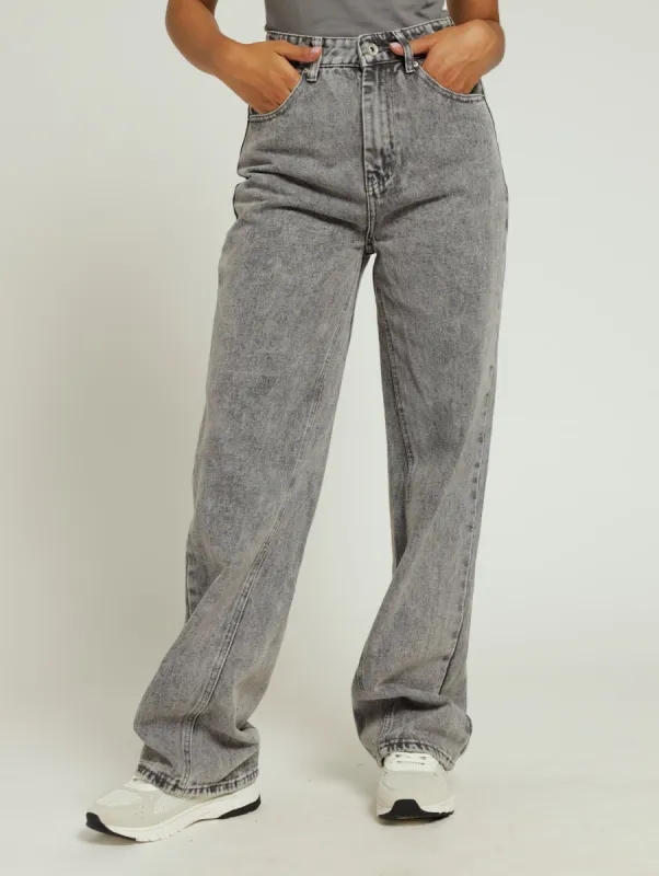 Seam 90's Denim Jean - Salty Grey sold by Edgars 