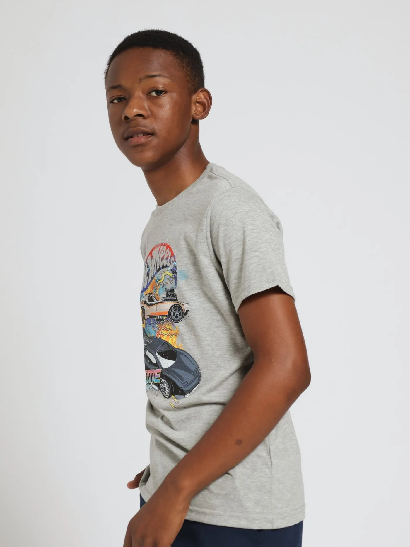 Boys Extreme Hot Wheels Tee - Grey Melange sold by Edgars product image thumbnail 2