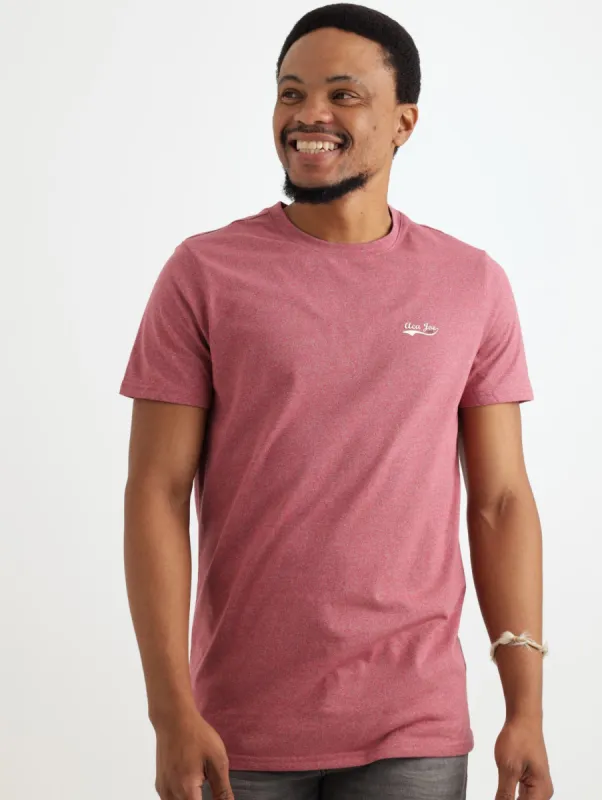 Men's Jasper Crew Tee - Maroon sold by Edgars