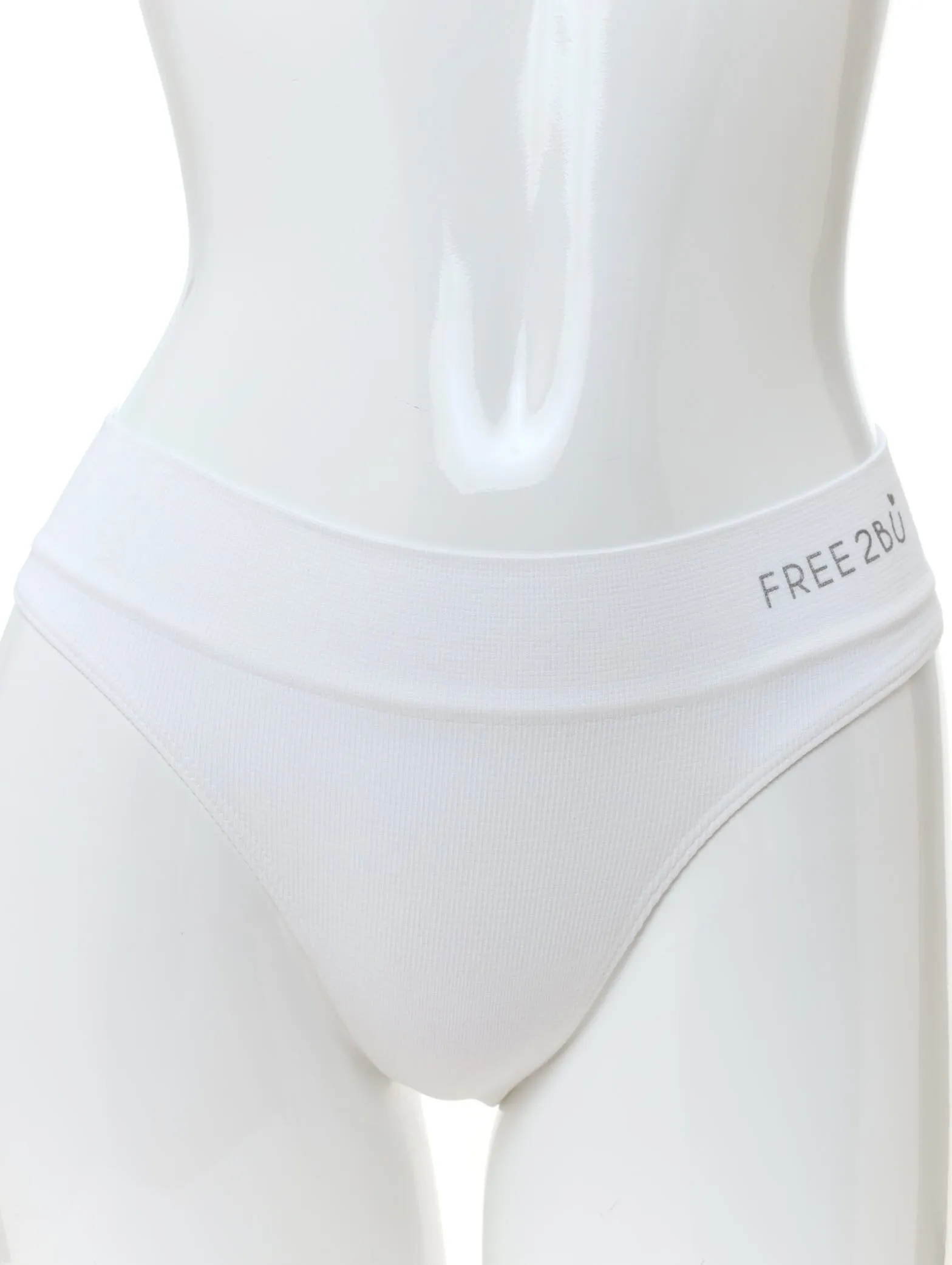 Ladies Single Ribbed Thong - White sold by Edgars