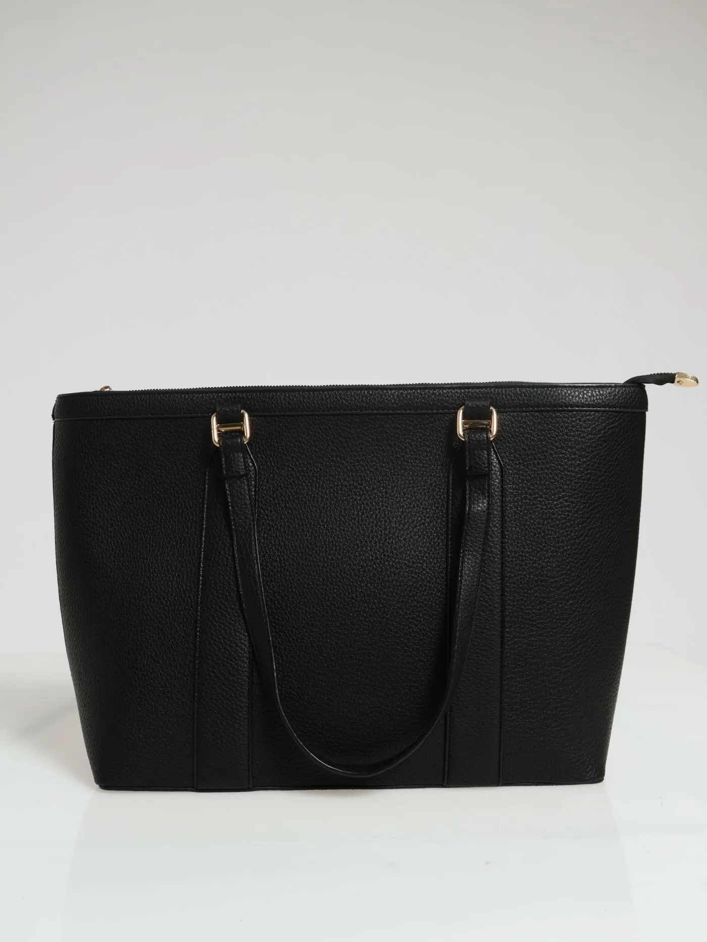 Gold Pebble Shopper Bag - Black sold by Edgars
