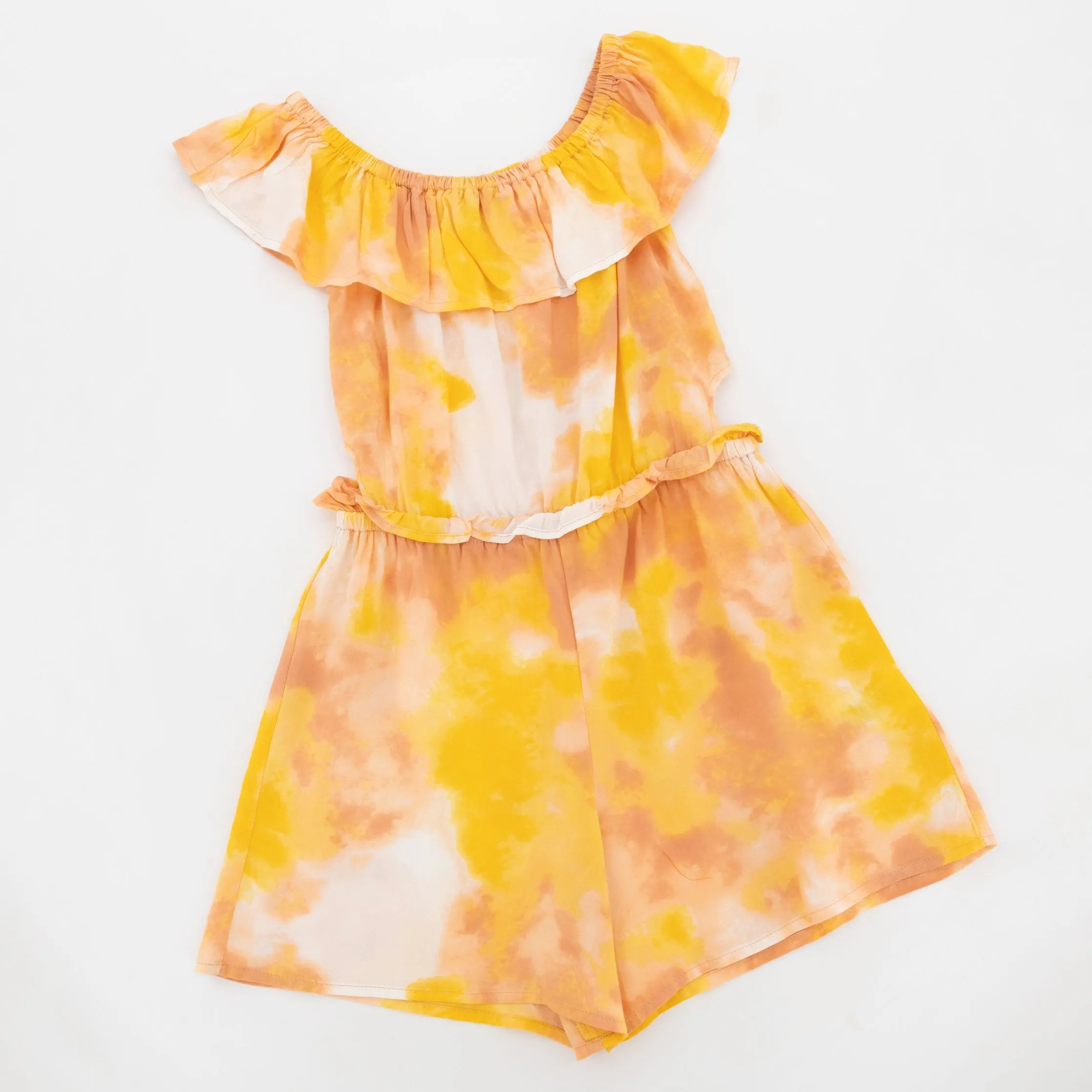 Girls Romper Tropical - Yellow sold by Edgars