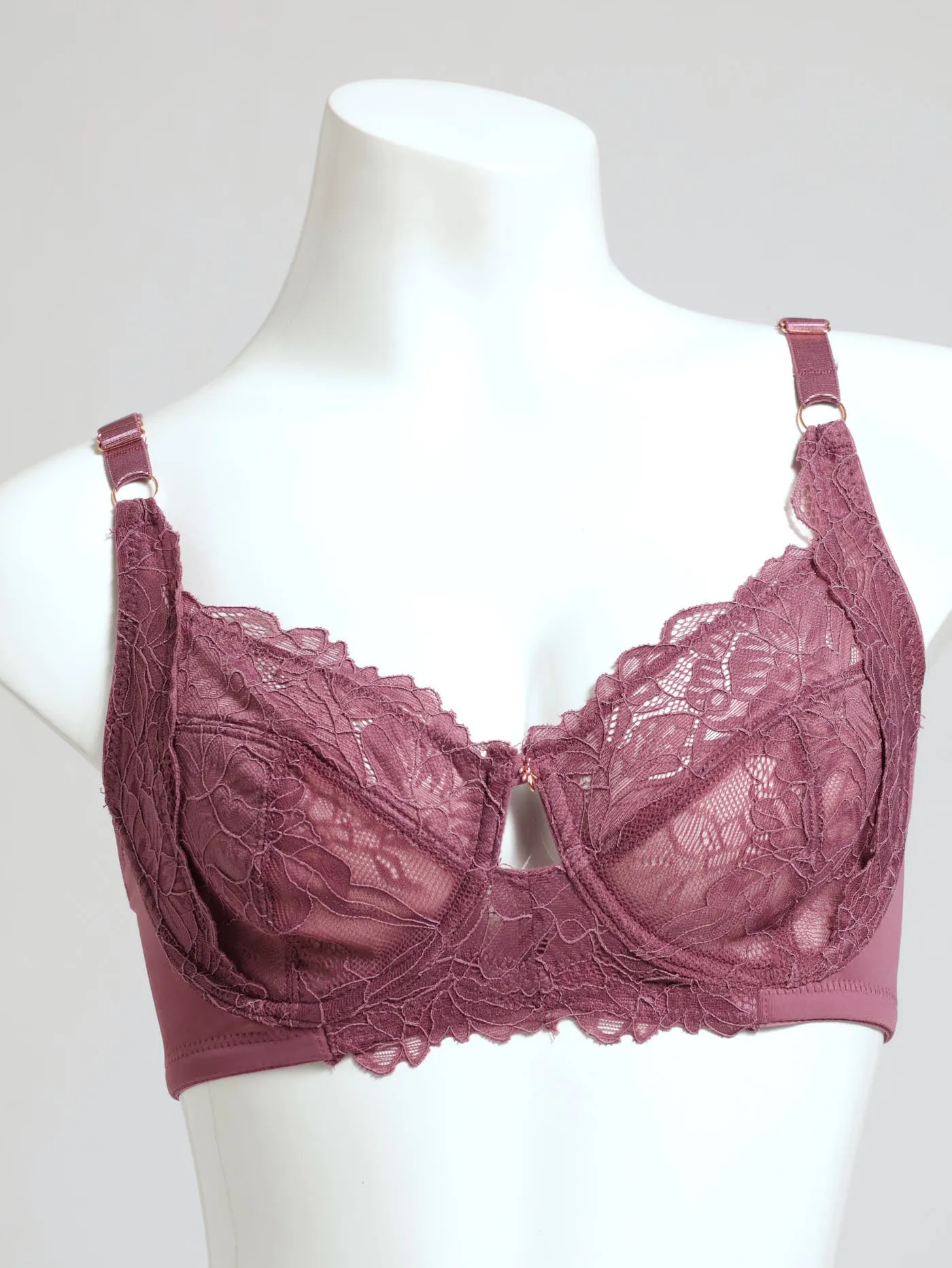Single Non-Padded Lace Microfibre Bra - Purple sold by Edgars