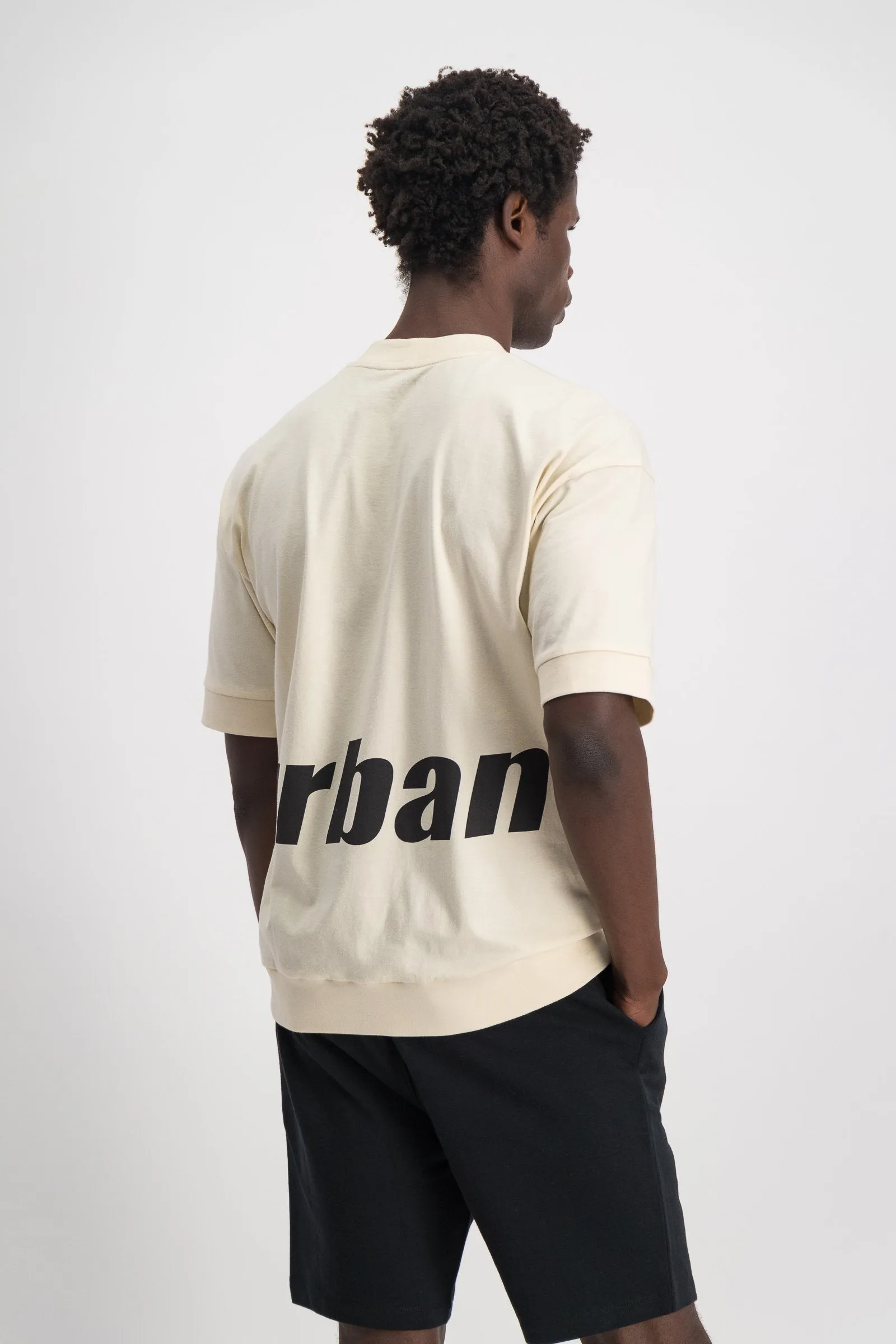 Men's Oversized Printed Branded Tee - Bone sold by Edgars product image thumbnail 3