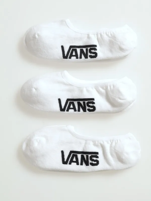 3 Pack Classic No Show Socks - White sold by Edgars