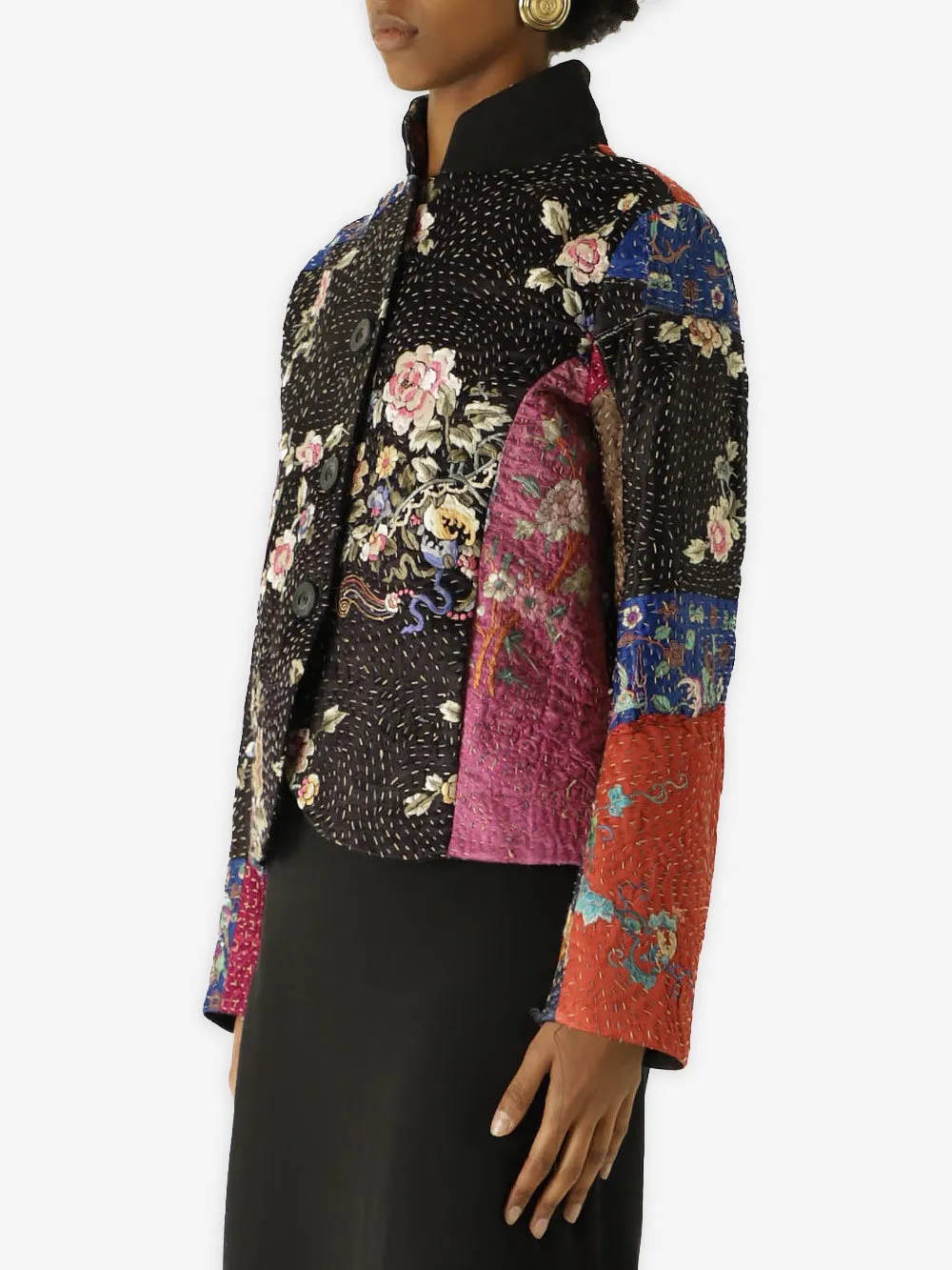 19th Century Qing Dynasty Silk Rawan Jacket sold by By Walid product image thumbnail 4