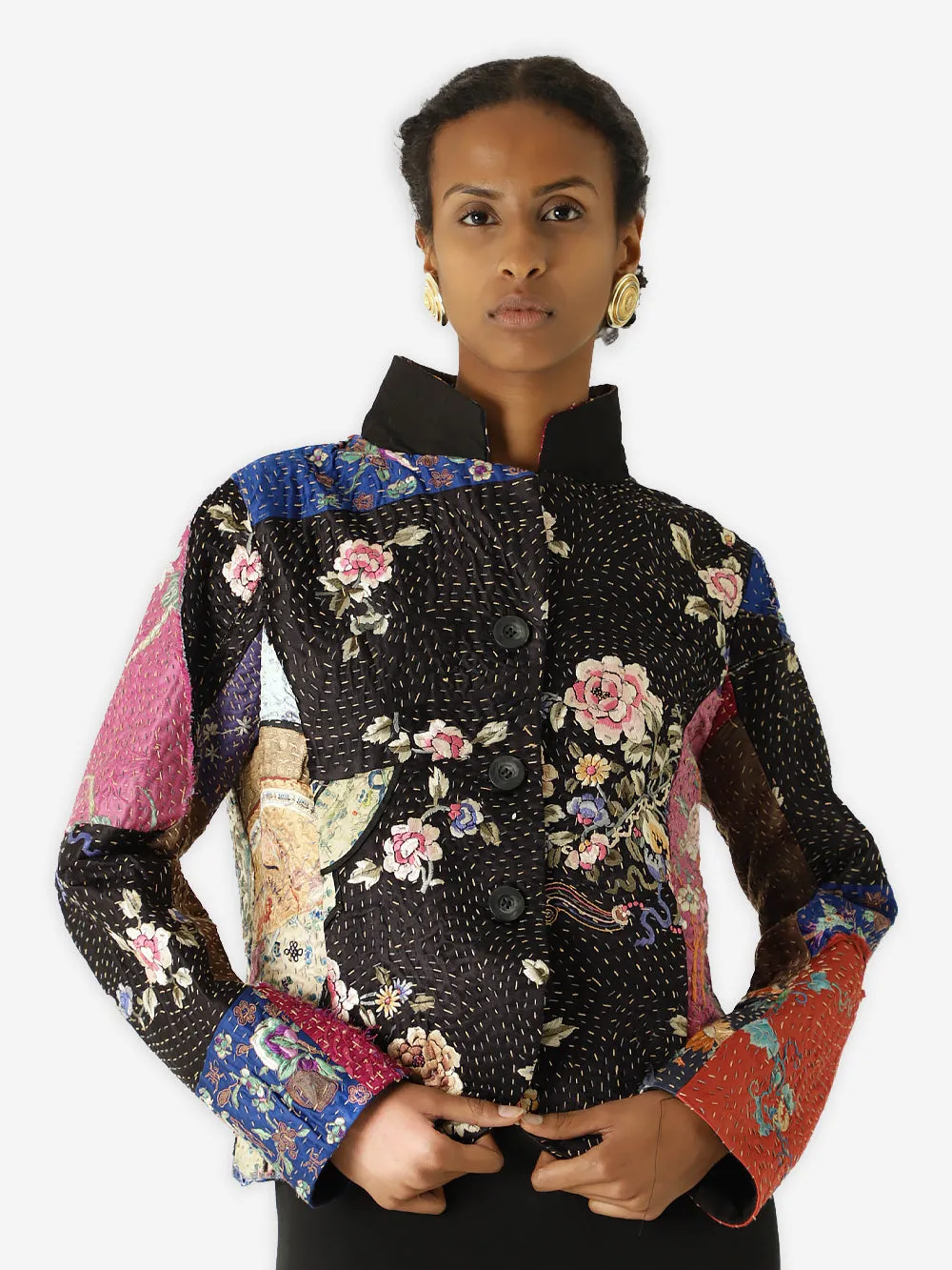 19th Century Qing Dynasty Silk Rawan Jacket sold by By Walid