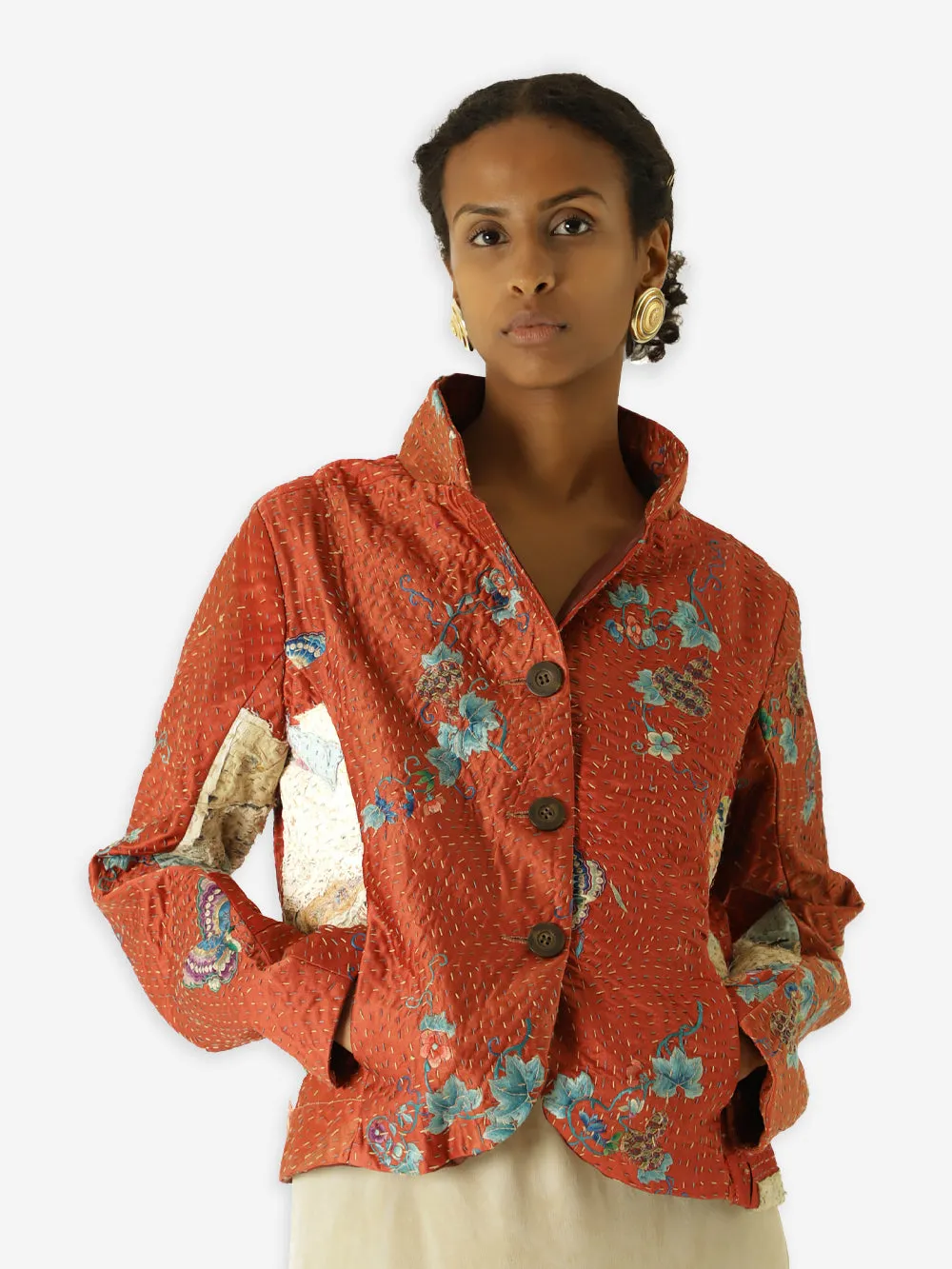 19th Century Qing Dynasty Silk Rawan Jacket sold by By Walid