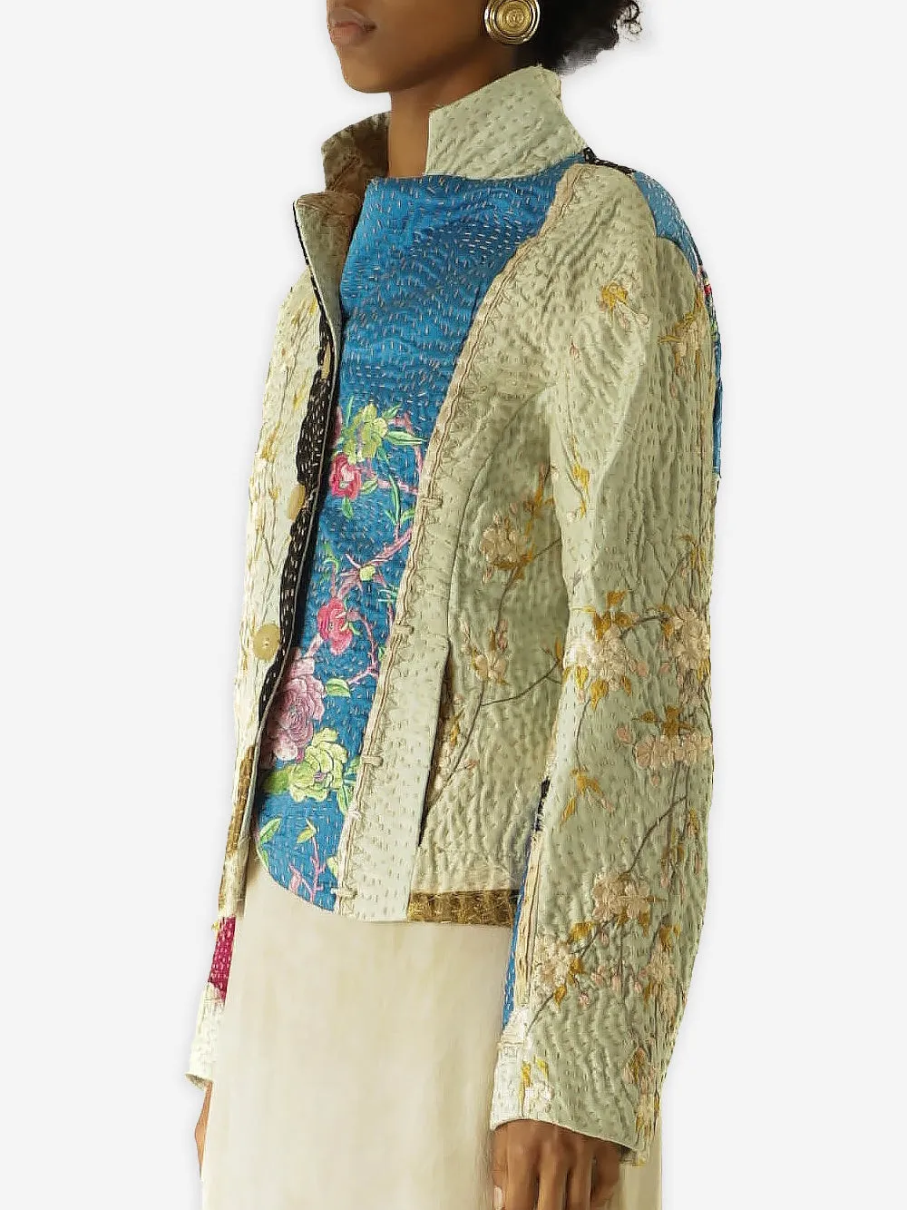 19th Century Qing Dynasty Silk Rawan Jacket sold by By Walid product image thumbnail 2