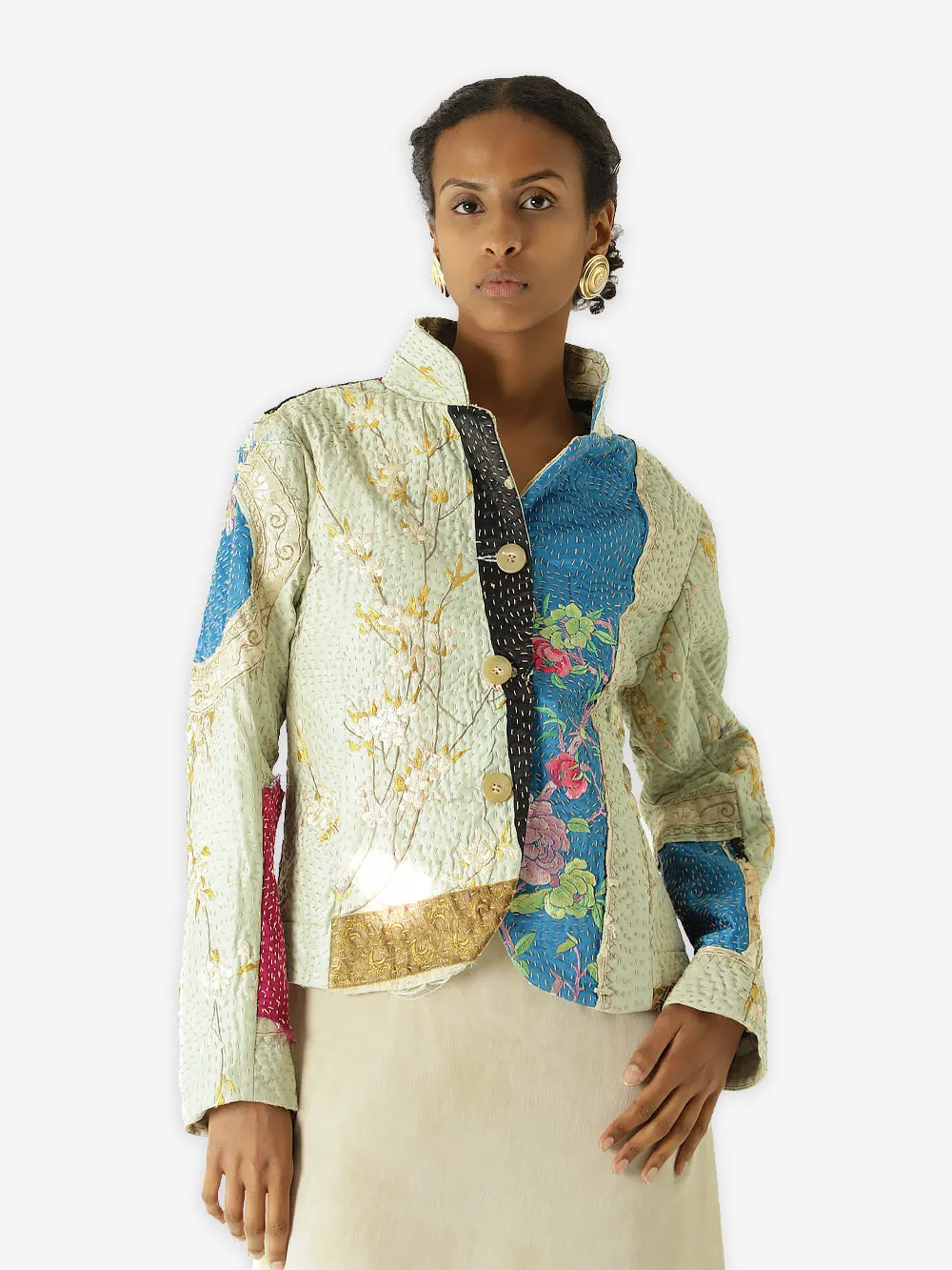 19th Century Qing Dynasty Silk Rawan Jacket sold by By Walid
