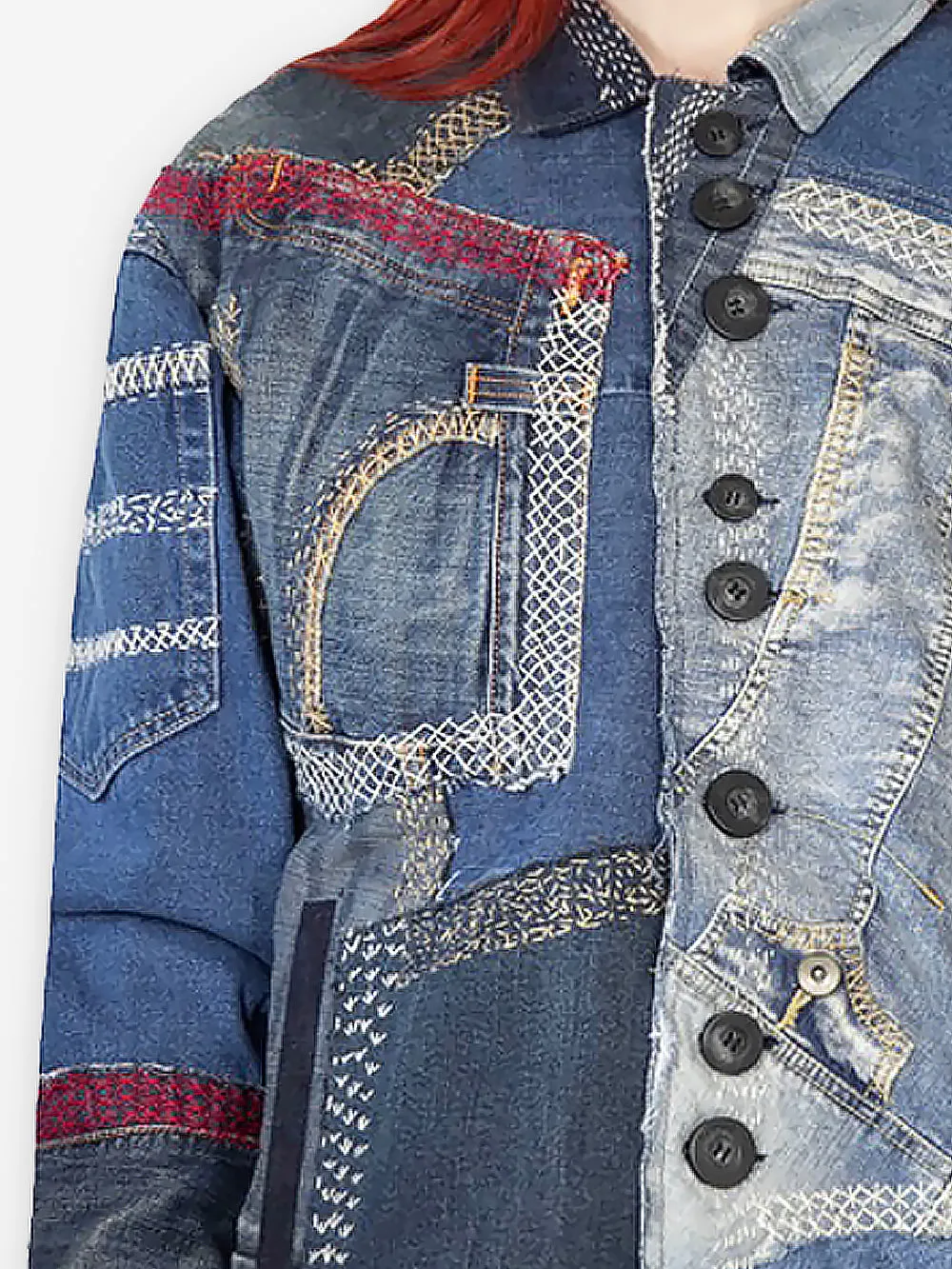 Vintage Denim Re-Patch Roy Jacket sold by By Walid product image thumbnail 3