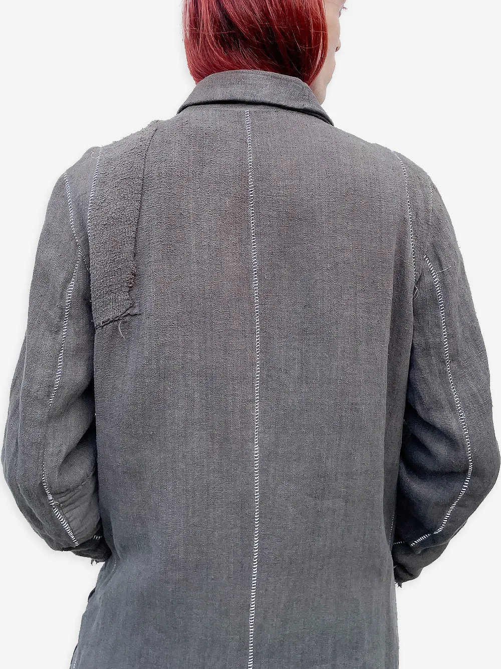 Vintage Military Linen Cedric Coat sold by By Walid product image thumbnail 4