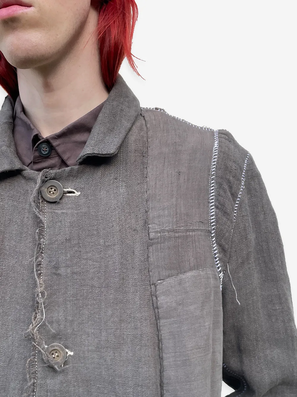 Vintage Military Linen Cedric Coat sold by By Walid product image thumbnail 2