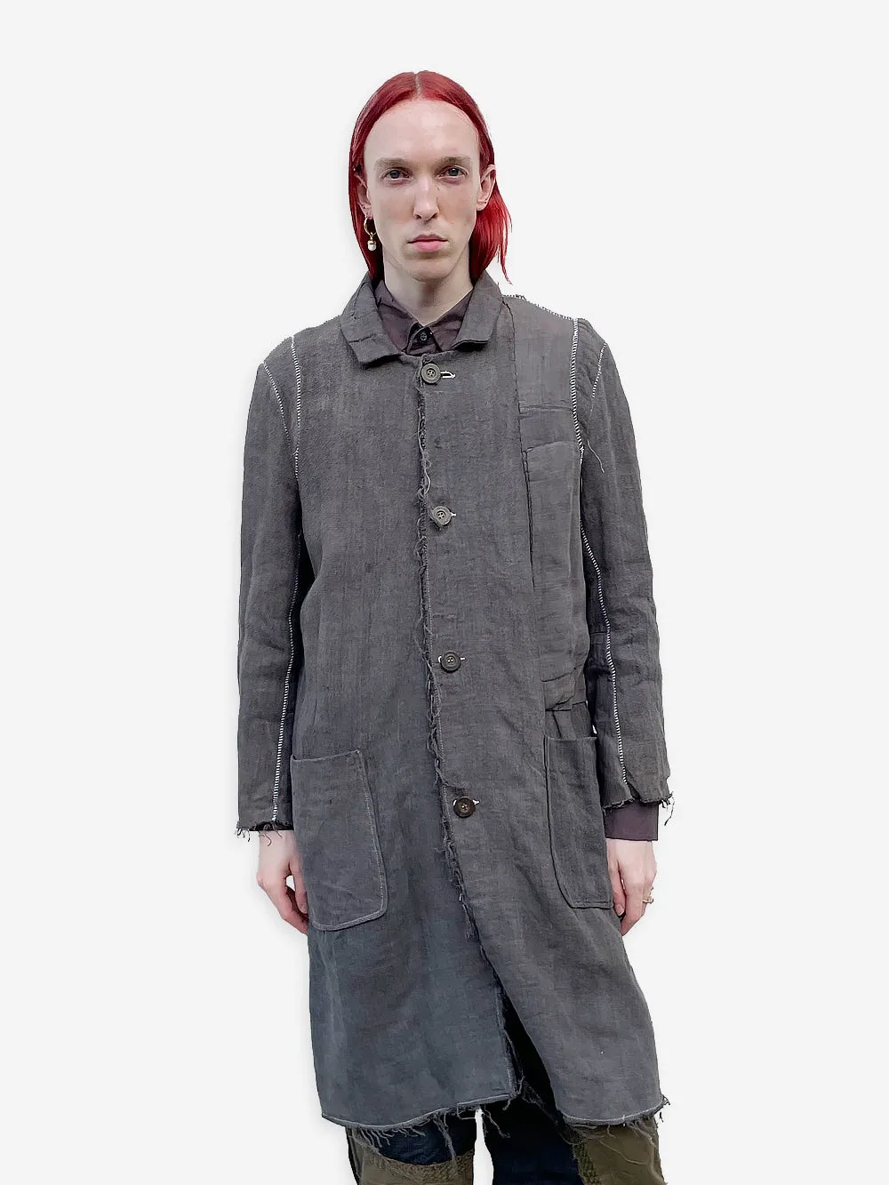 Vintage Military Linen Cedric Coat sold by By Walid
