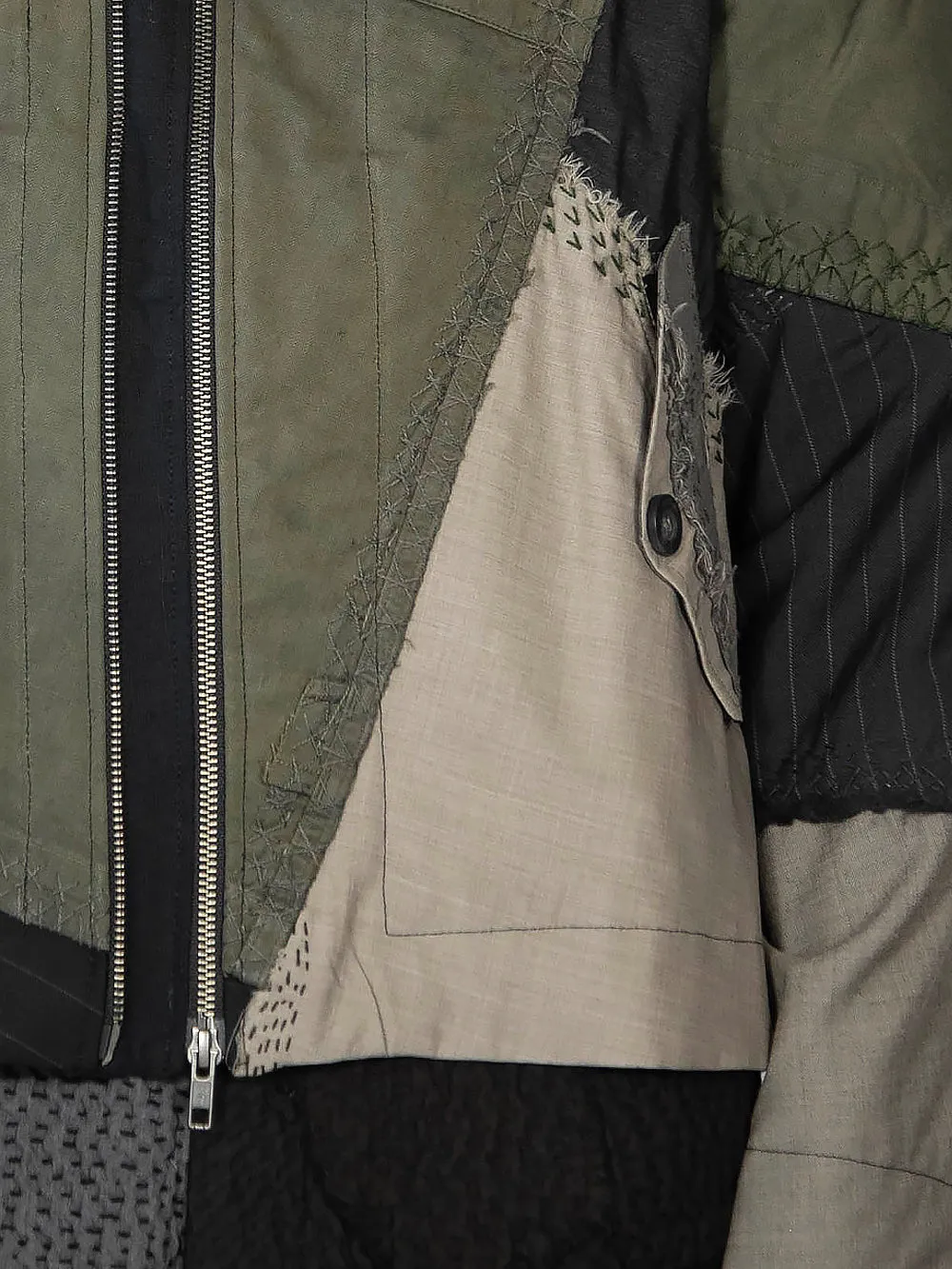 Vintage Military Canvas Double Zip Jacket sold by By Walid product image thumbnail 2