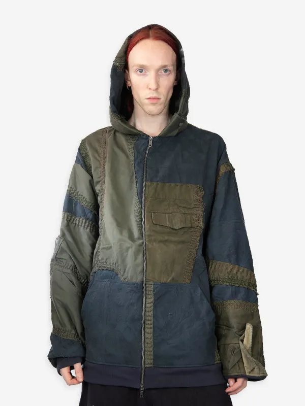 Vintage Military Canvas Zip Up Hoodie sold by By Walid