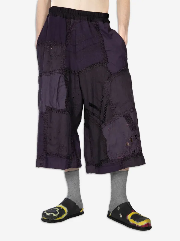 1920s Embroidered Re-Patch Long Bermudas sold by By Walid