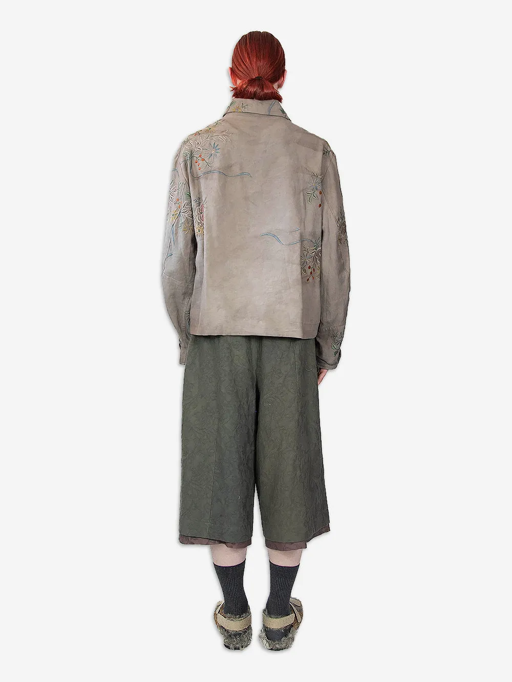 1920s Embroidered Re-Patch Double Zip Jacket sold by By Walid product image thumbnail 4