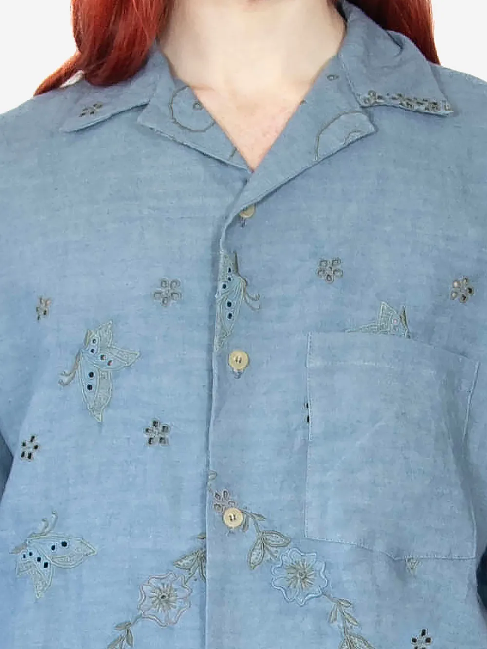 Vintage Embroidered Hanky Cuban Shirt sold by By Walid product image thumbnail 3