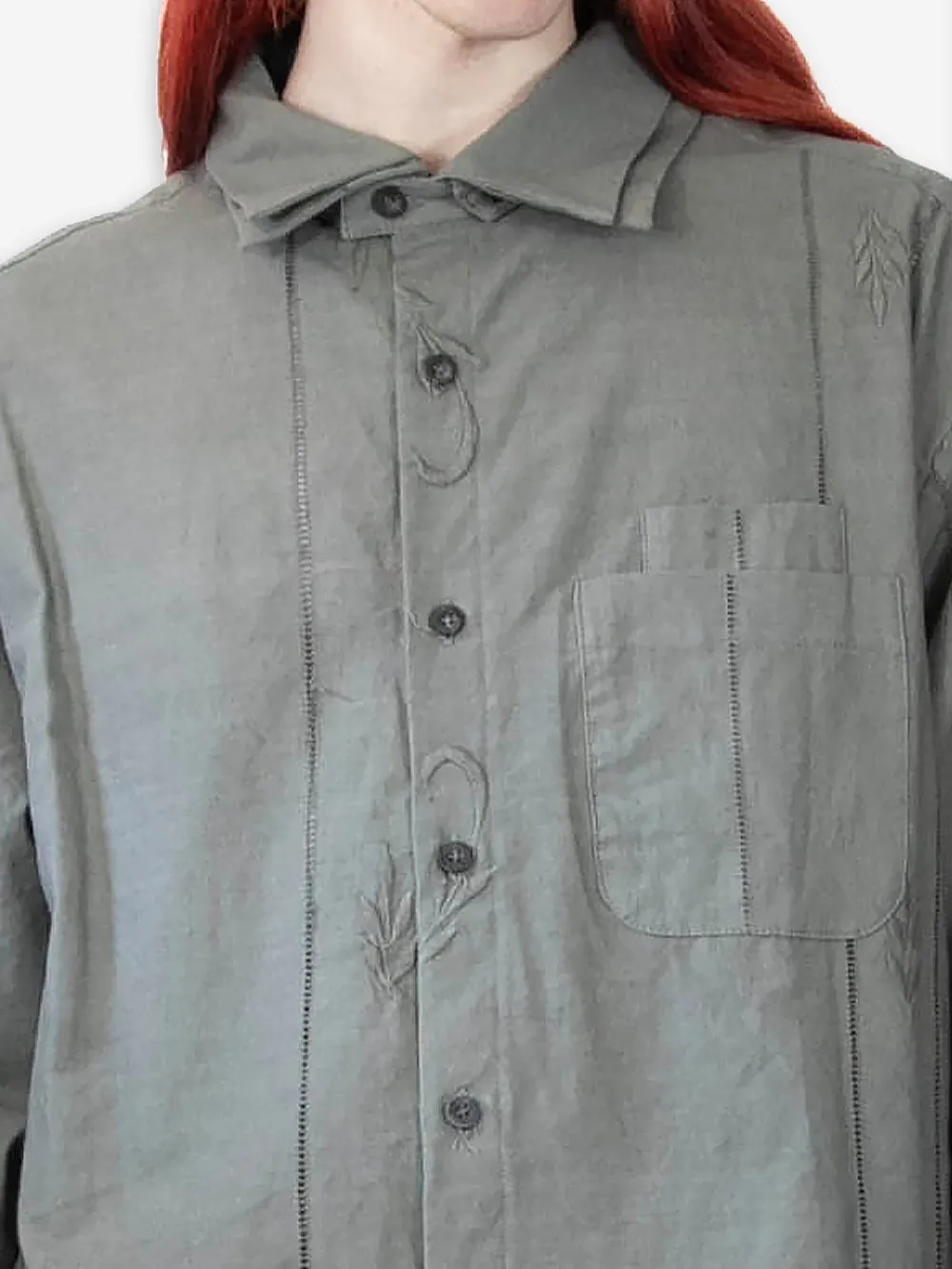 Vintage Embroidered Poplin Yaseen Shirt sold by By Walid product image thumbnail 3