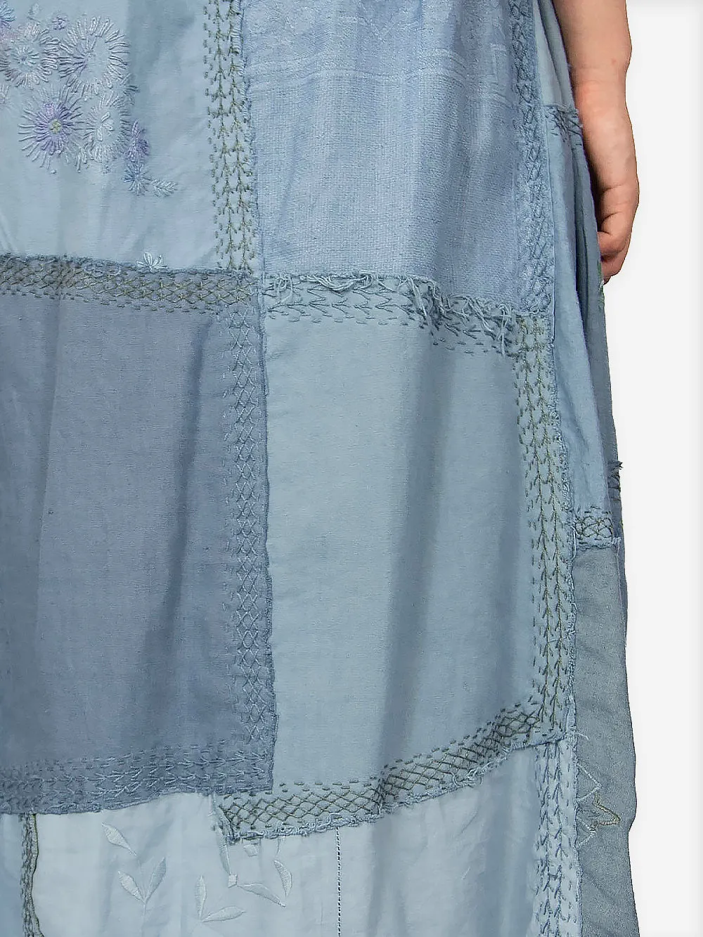 1920s Embroidered Re-Patch Linen Tala Skirt sold by By Walid product image thumbnail 2