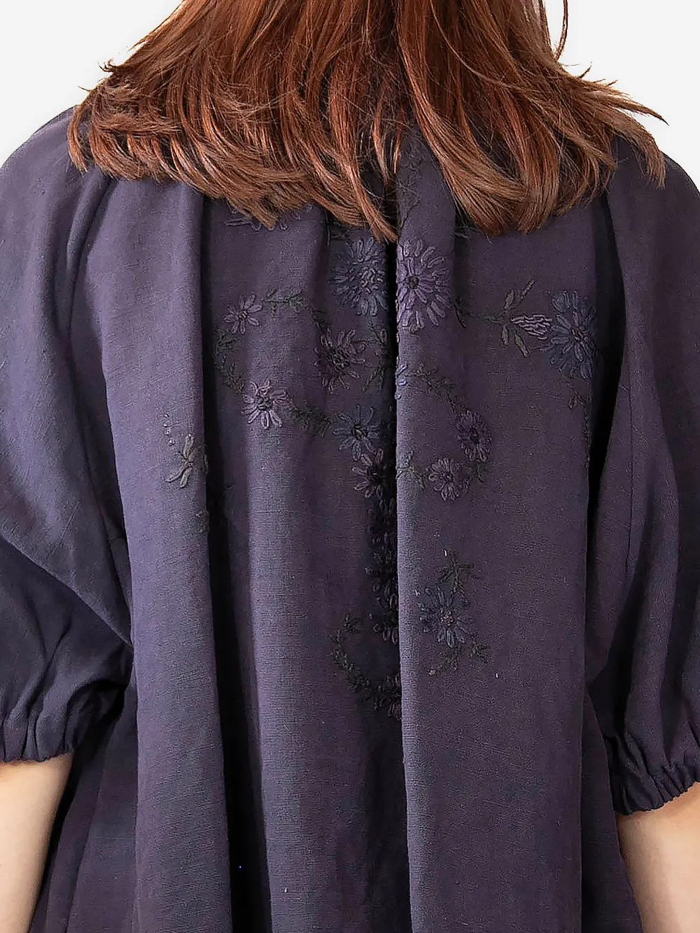 Vintage Embroidered Linen Constance Smock sold by By Walid product image thumbnail 2