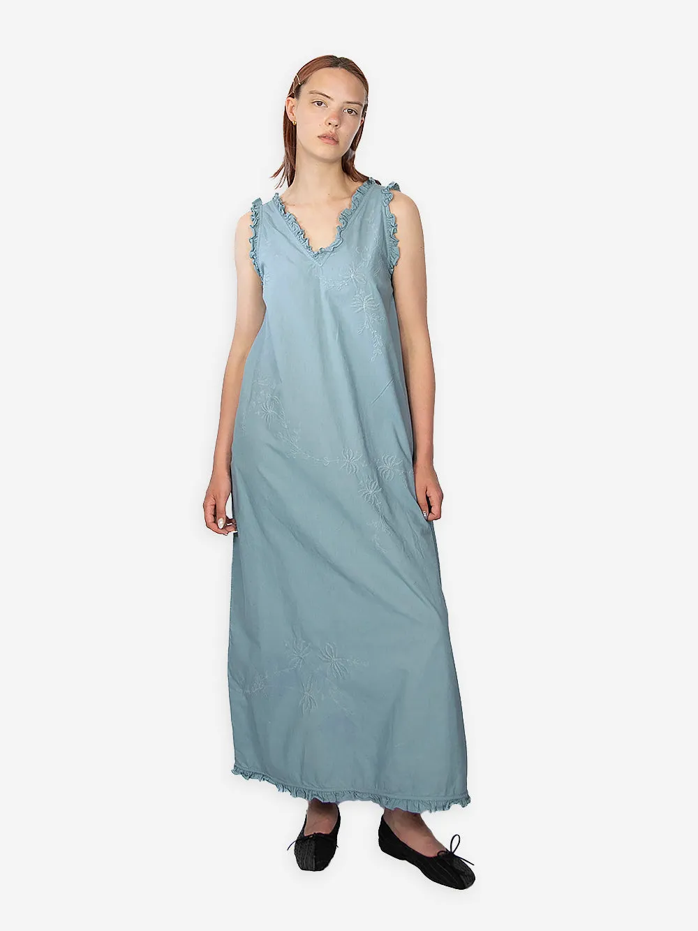 Vintage Embroidered Poplin Luna Dress sold by By Walid