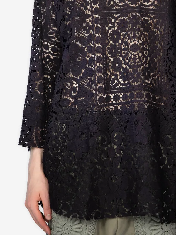 Antique Chateau Lace Connor Top sold by By Walid