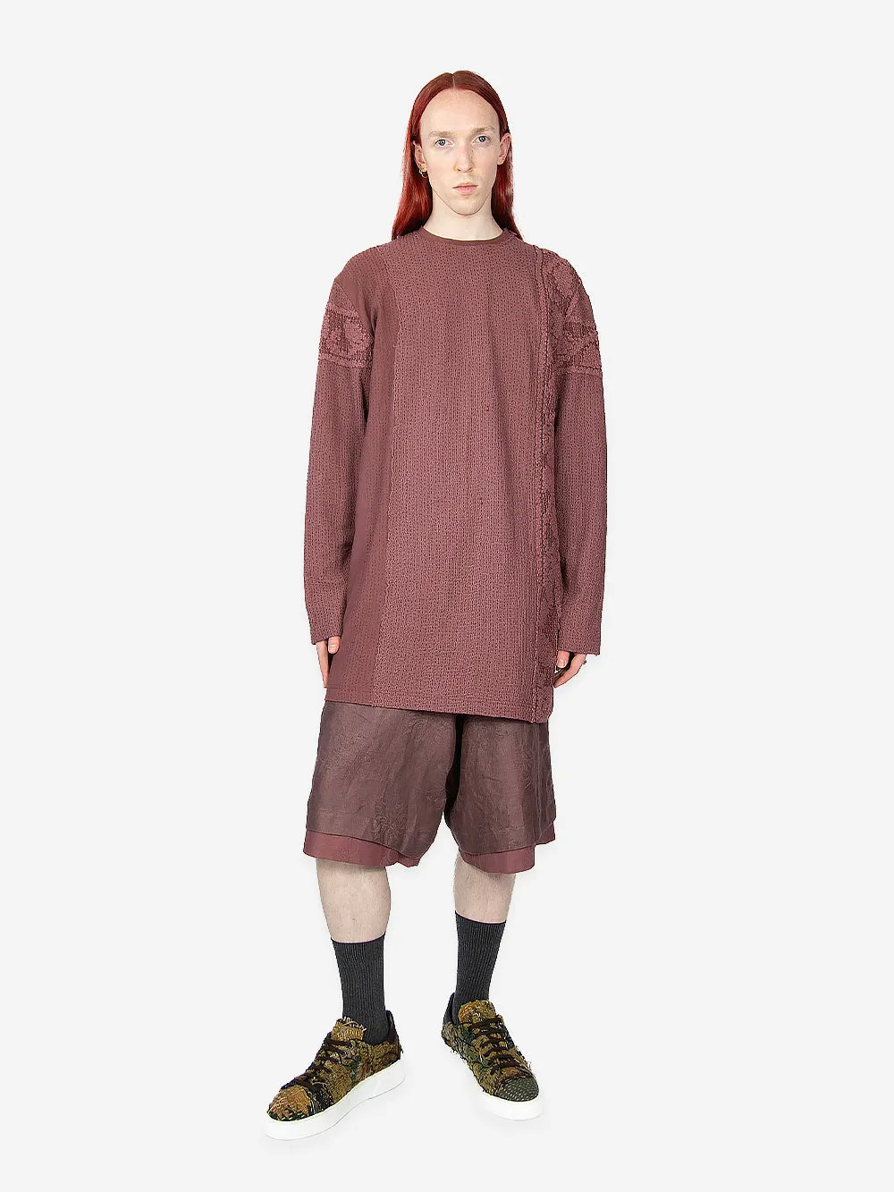 Antique Lace & Jersey Burt Top sold by By Walid product image thumbnail 3