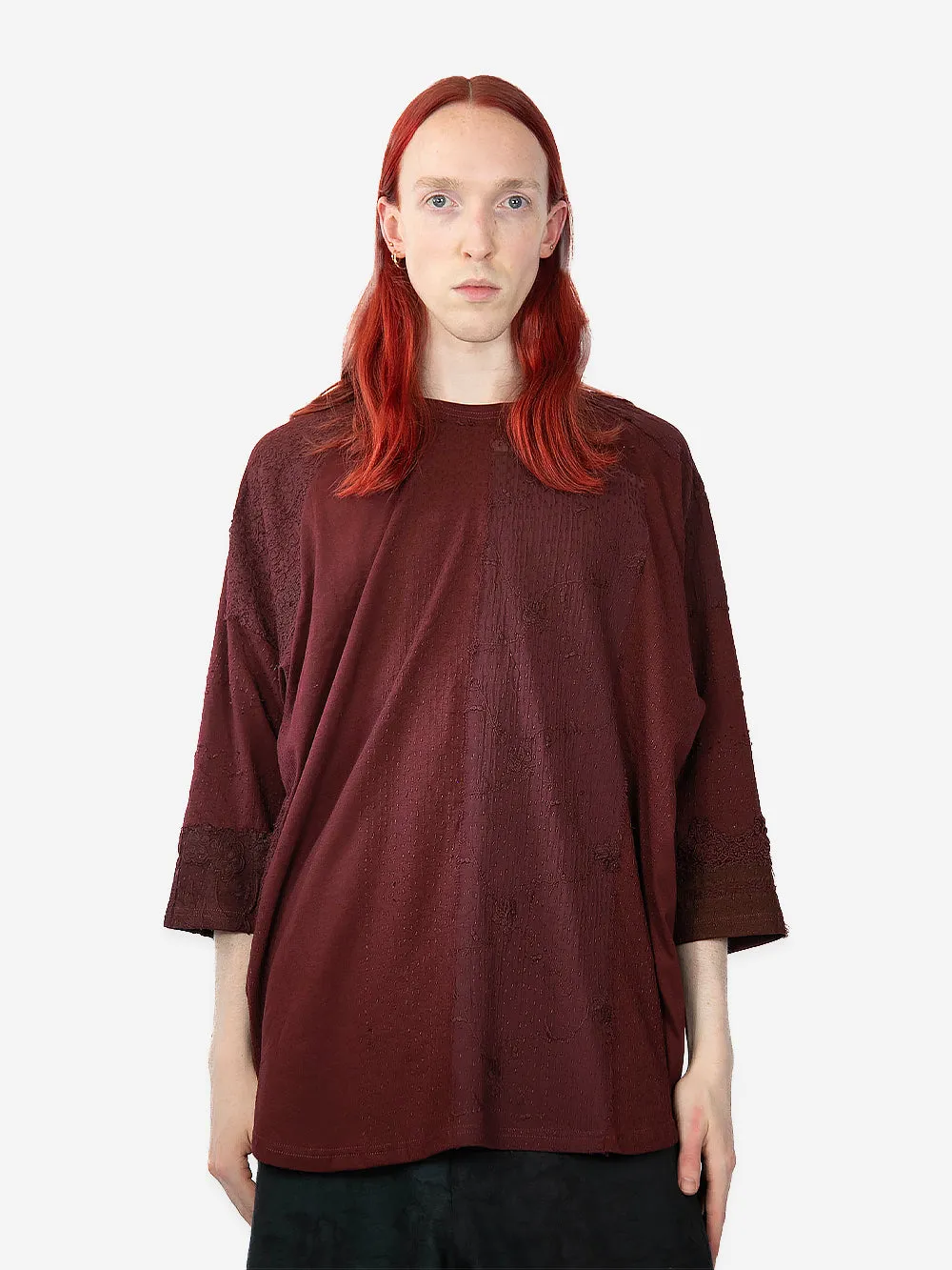 Antique Lace & Jersey Connor Top sold by By Walid