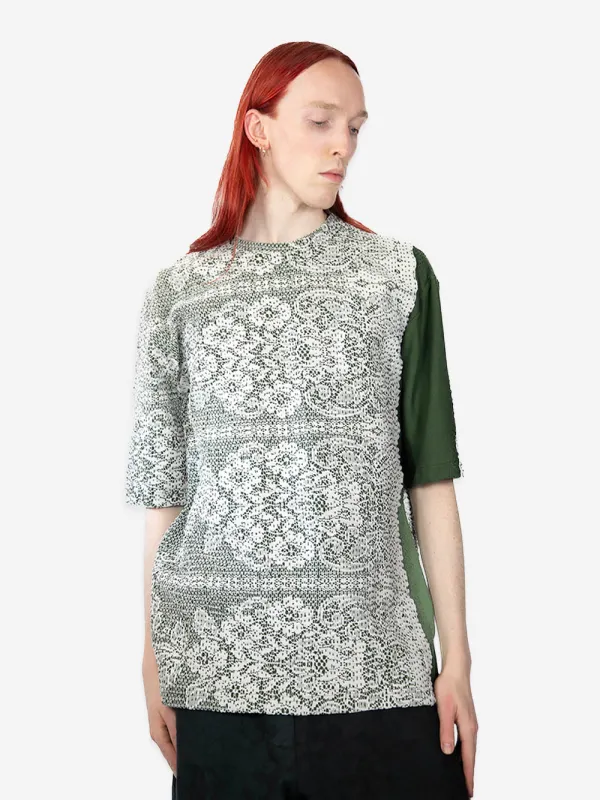 Antique Lace & Jersey Tibi Top sold by By Walid