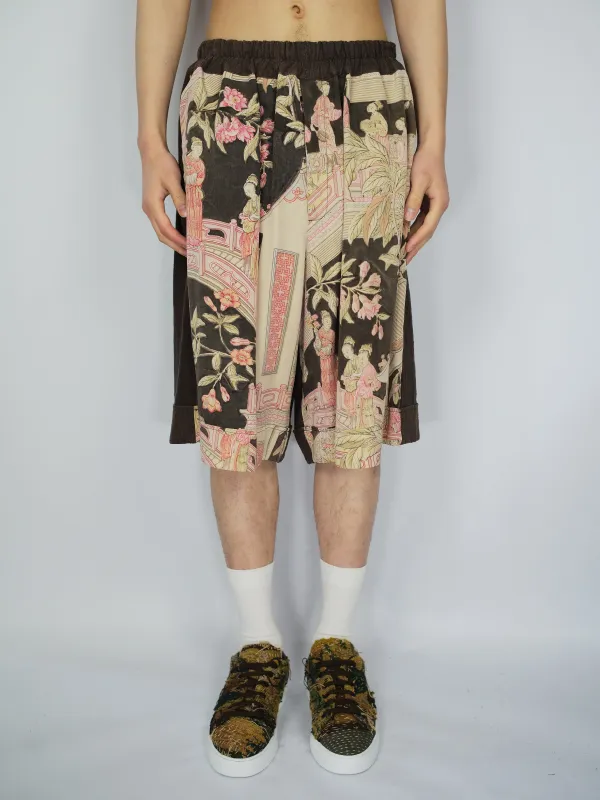 Vintage Japanese Silk Kimono Bermuda Shorts sold by By Walid