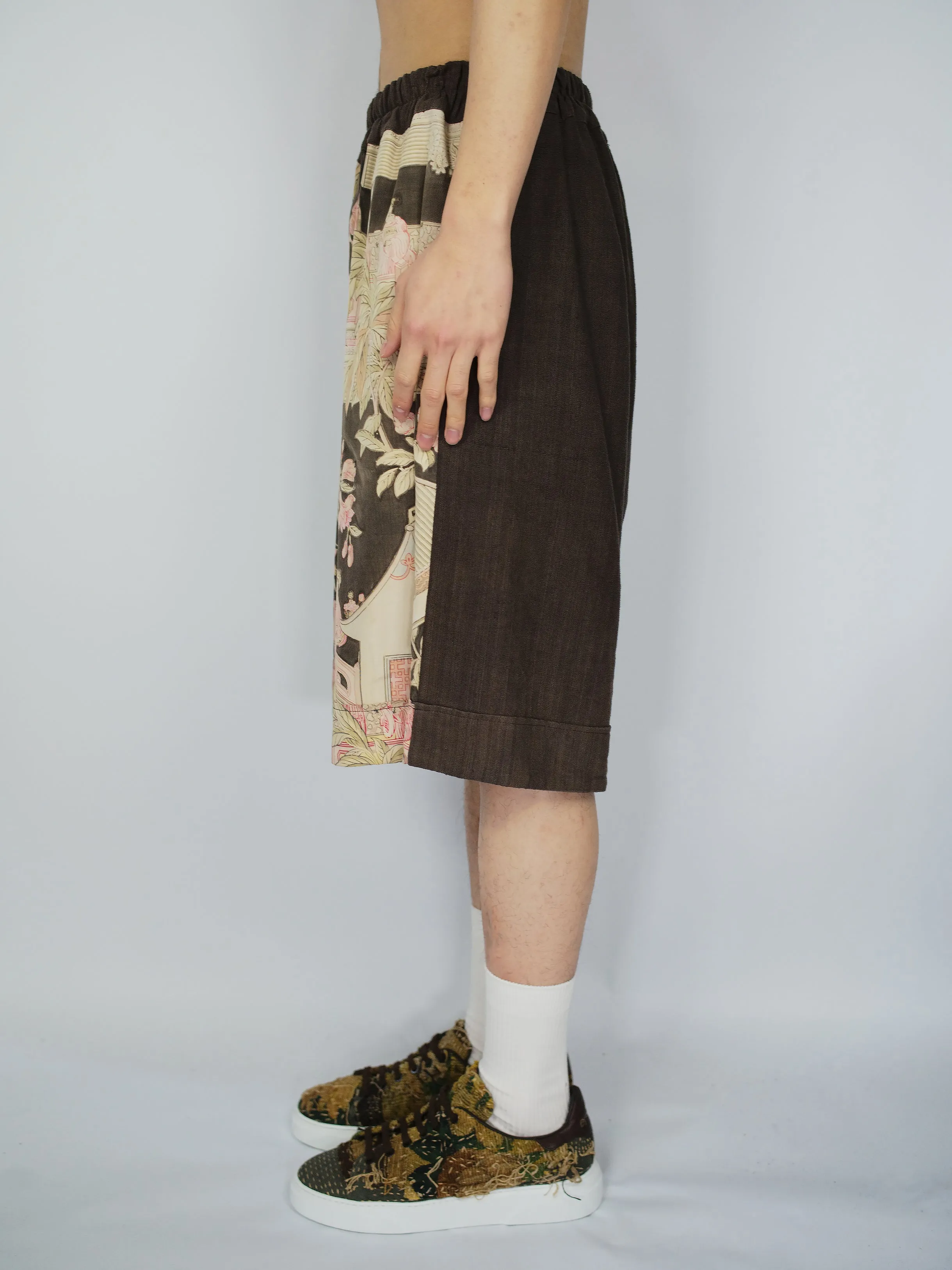 Vintage Japanese Silk Kimono Bermuda Shorts sold by By Walid product image thumbnail 3