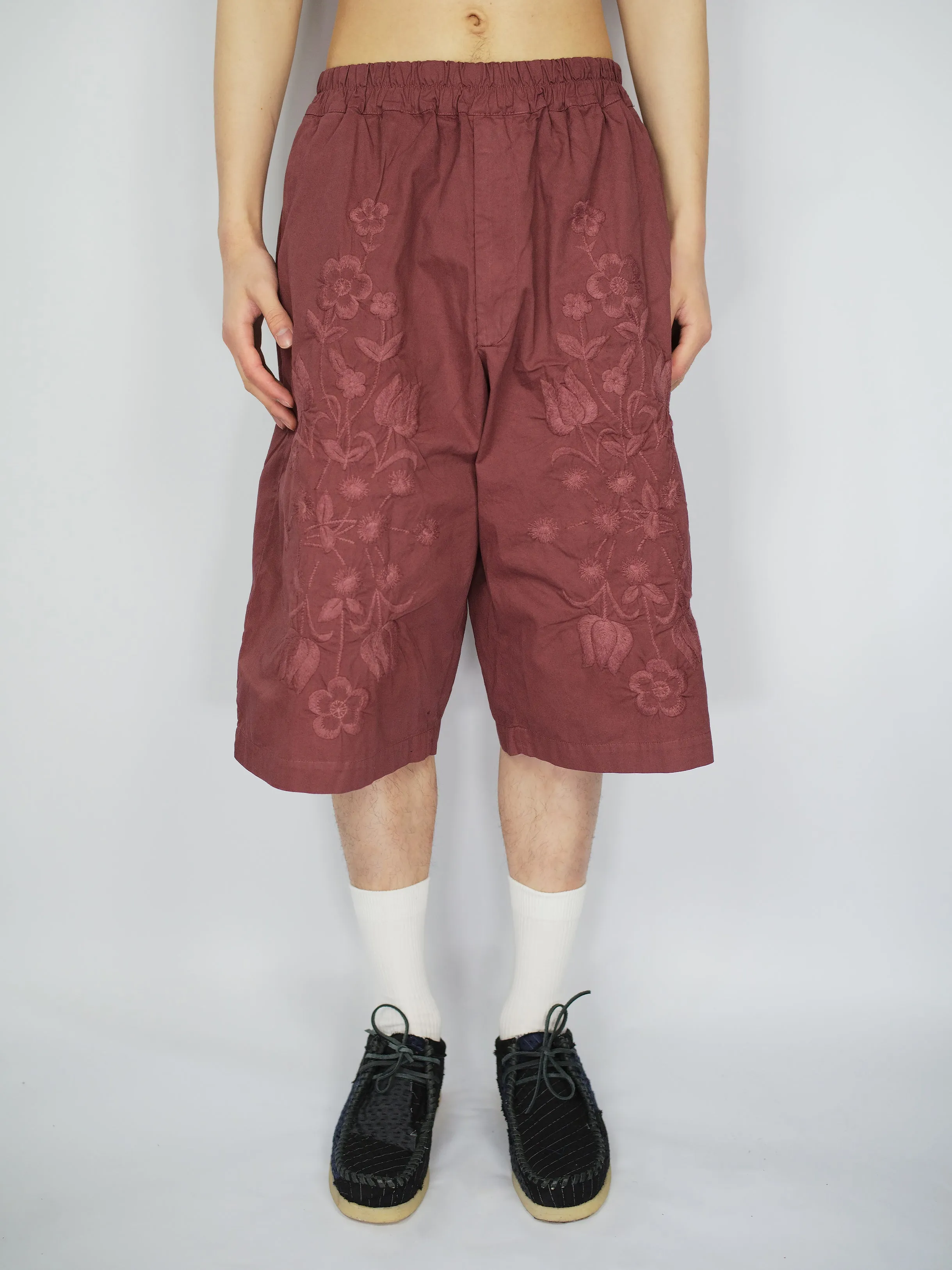 Vintage Embroidered Cotton Bermuda Shorts sold by By Walid